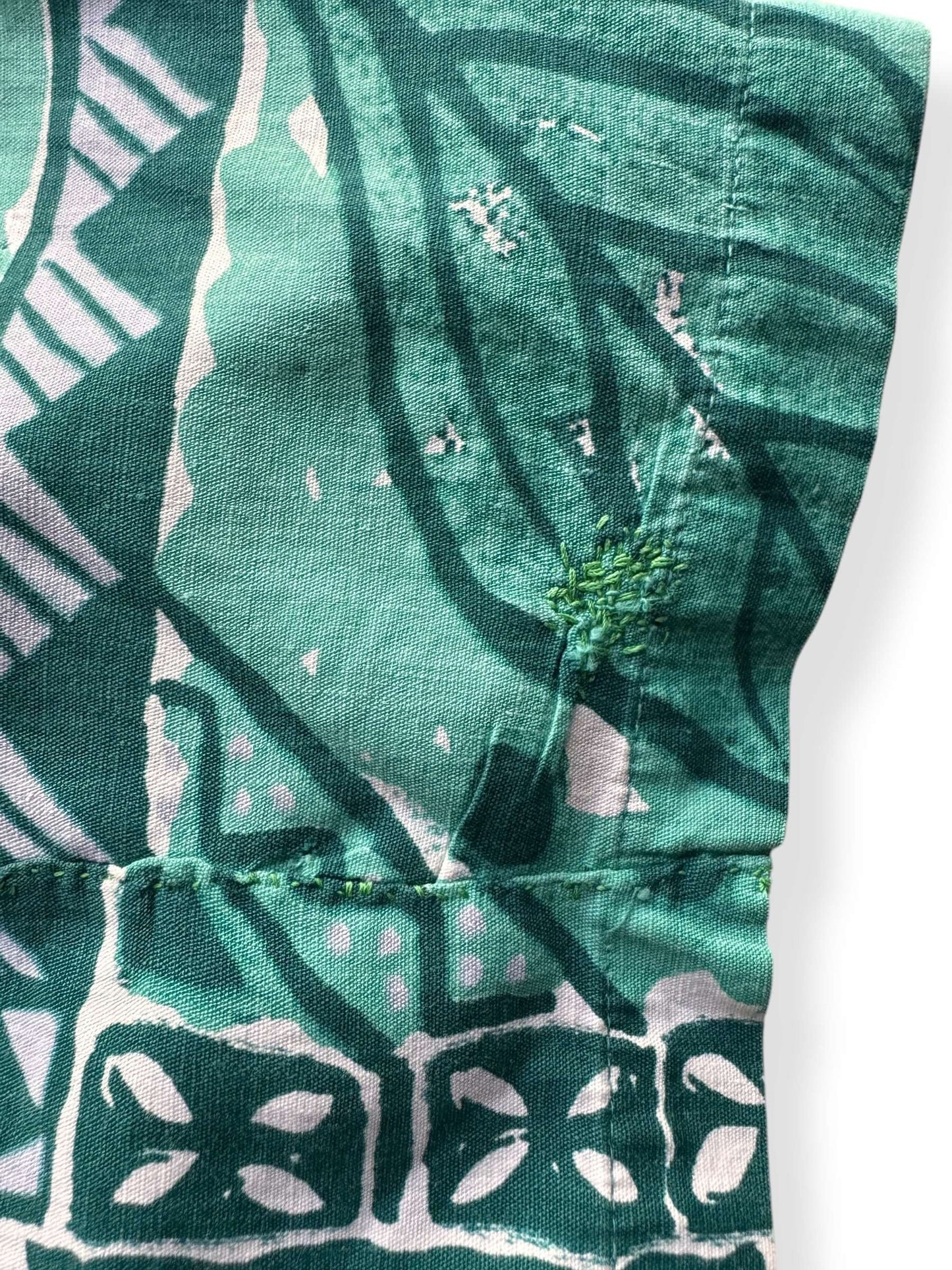 Repairs on Vintage Kamehameha Aloha Shirt SZ L AS IS