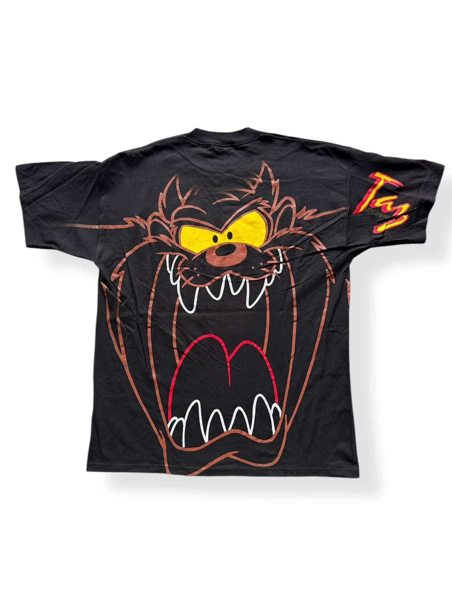 Back of Vintage Taz Wild Oats All Over Print Tee SZ XL