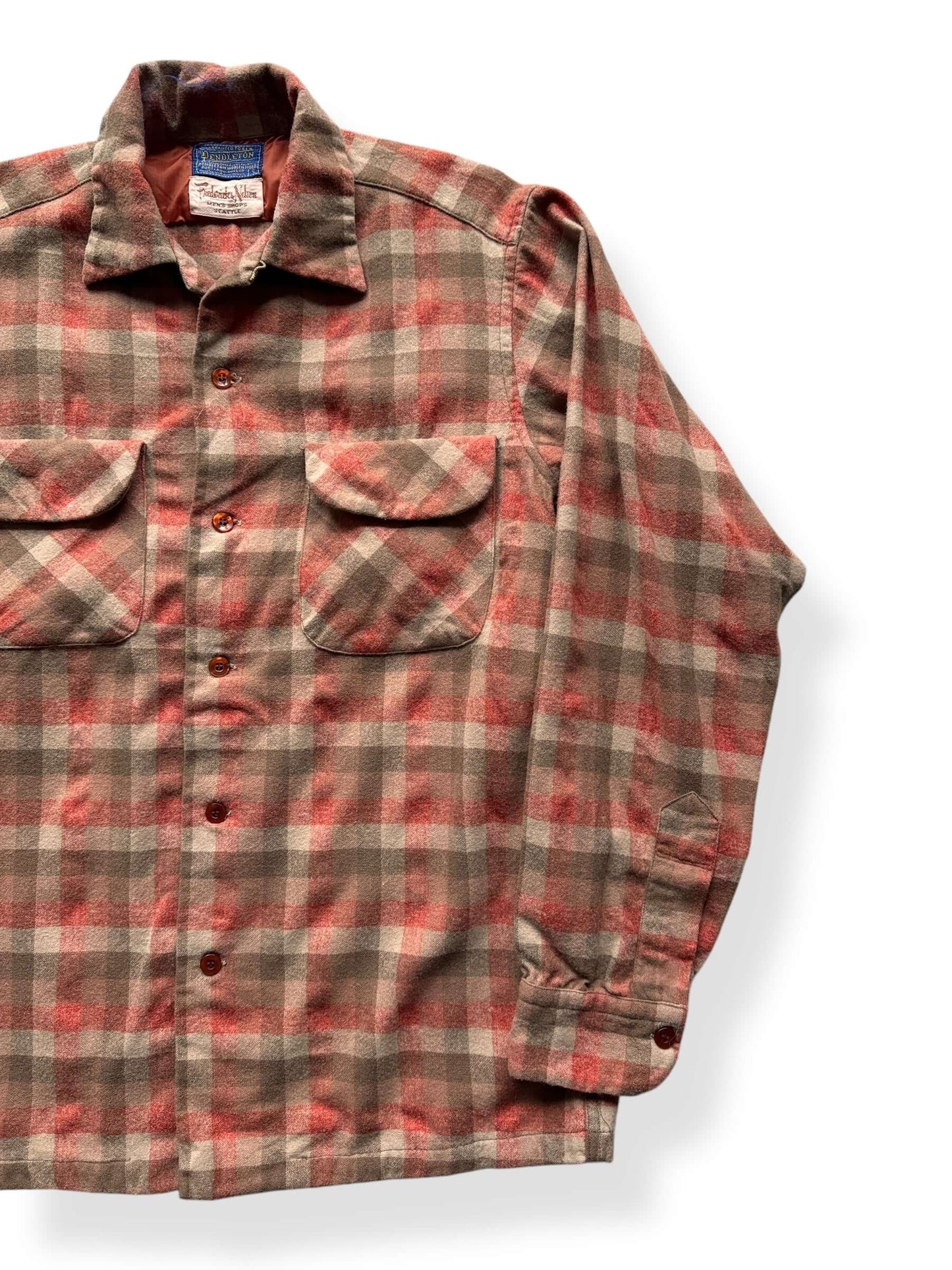 Front Left of Frederick & Nelson Pendy Board Shirt SZ S