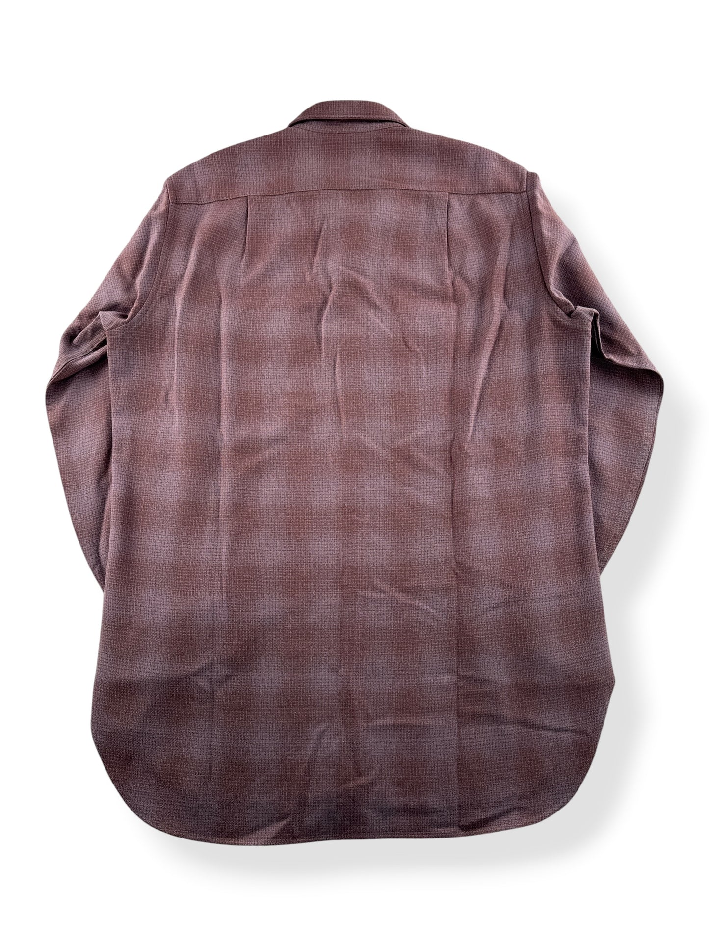 Back of Vintage 60s Pendleton Shadow Plaid Flannel SZ M