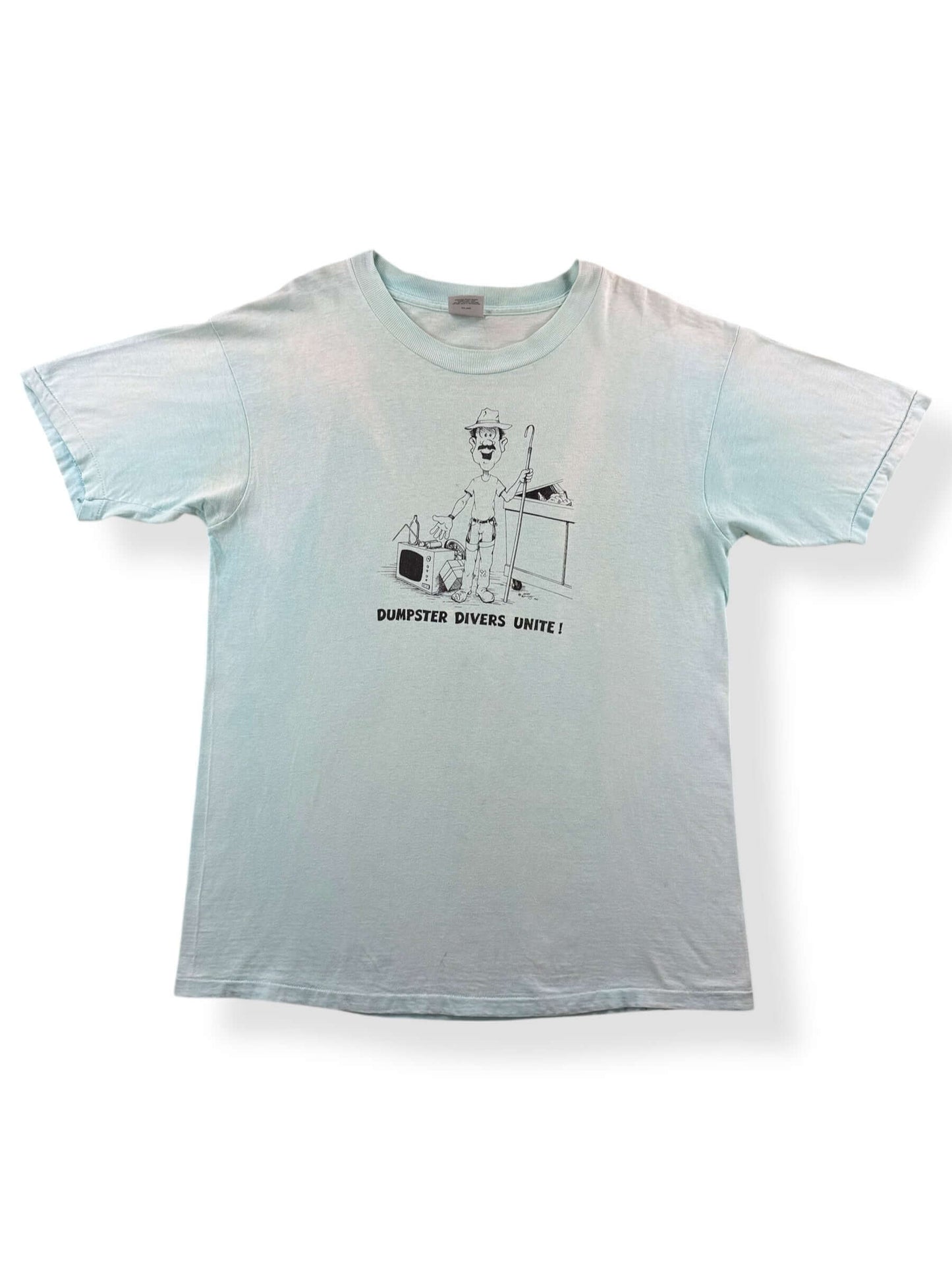 Front of Vintage Dumpster Divers United Tee SZ L