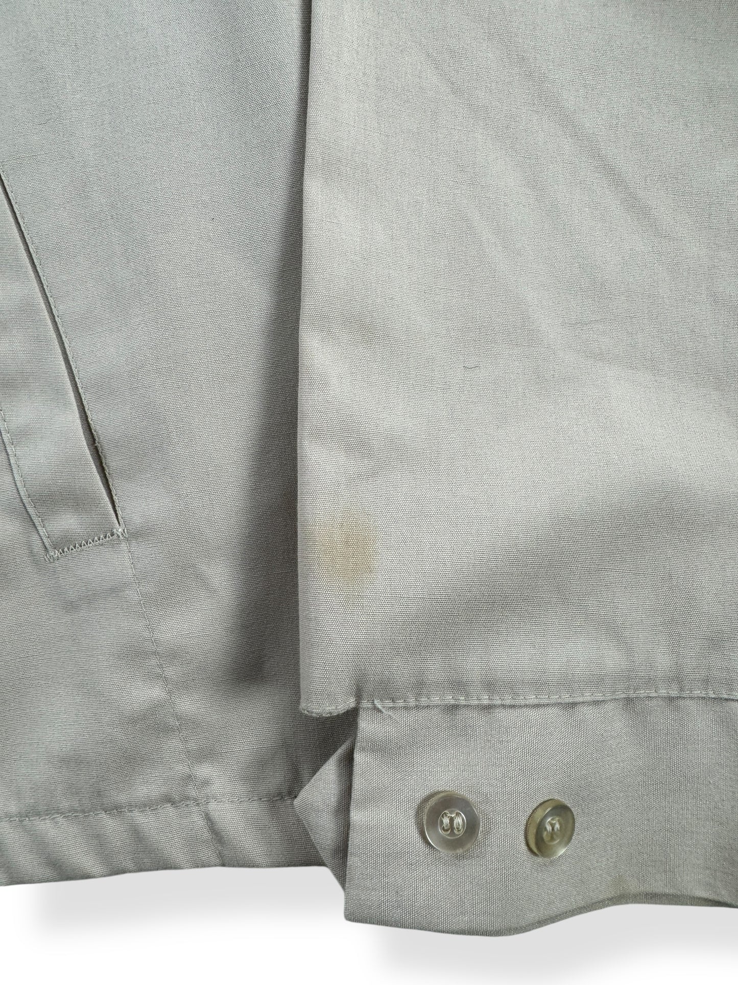 Stain on Cuff of Vintage Sir Jac Beige Windbreaker Jacket SZ L