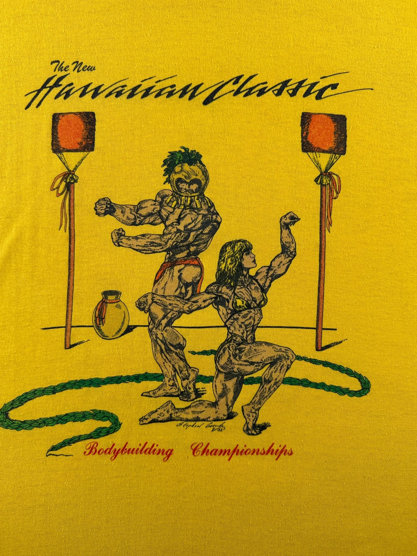 Back Graphic of Vintage Golds Gym Tee SZ XXL (Fits XL)
