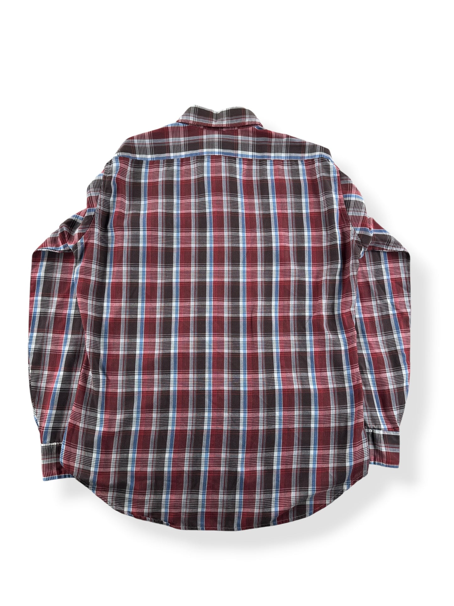 Back of Vintage Levi's Plaid Shirt SZ L