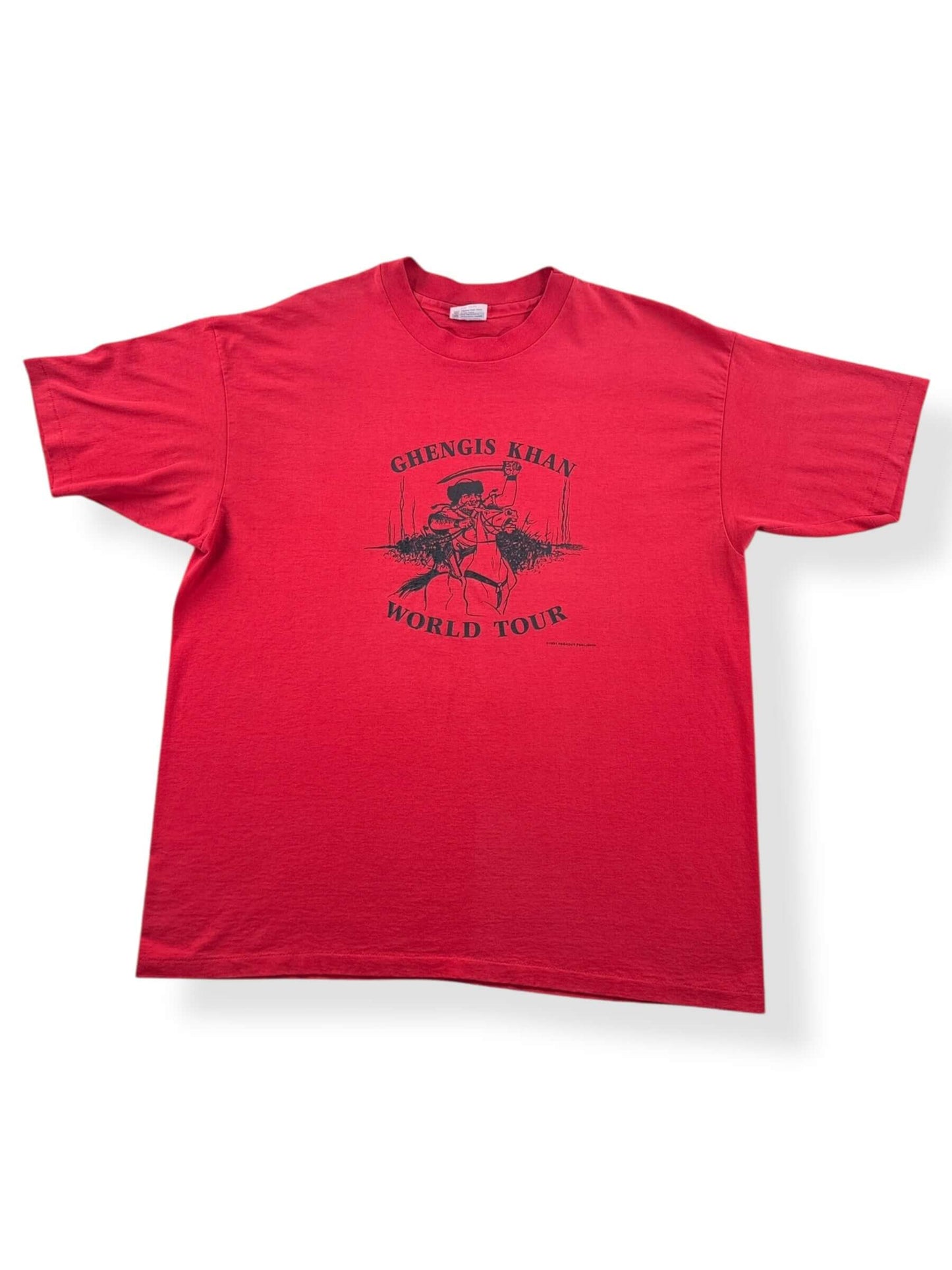 Front of Vintage Ghengis Khan World Tour Tee SZ XXL
