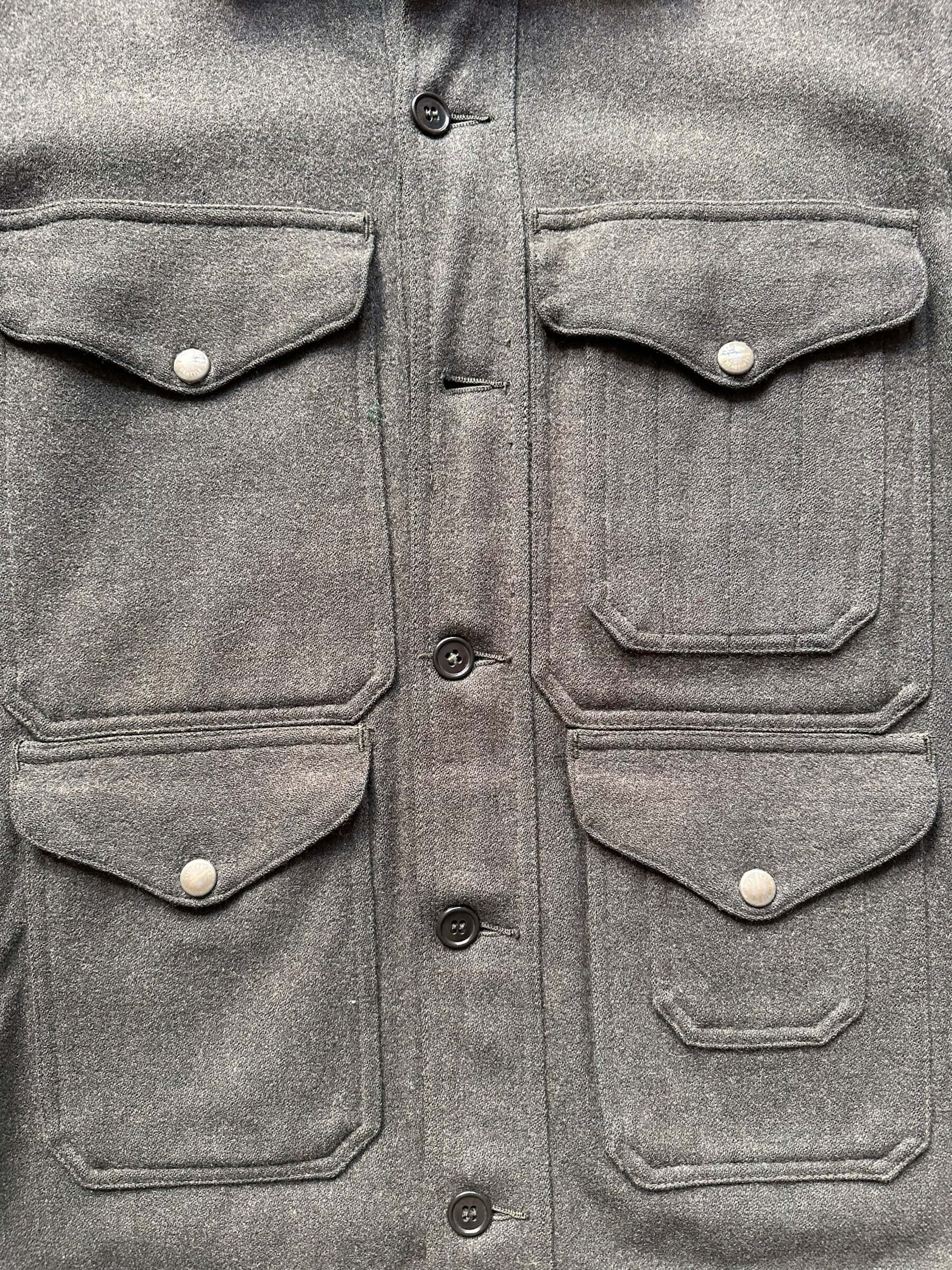 pockets on Vintage Union Made Forsett Filson Mackinaw Cruiser SZ 36