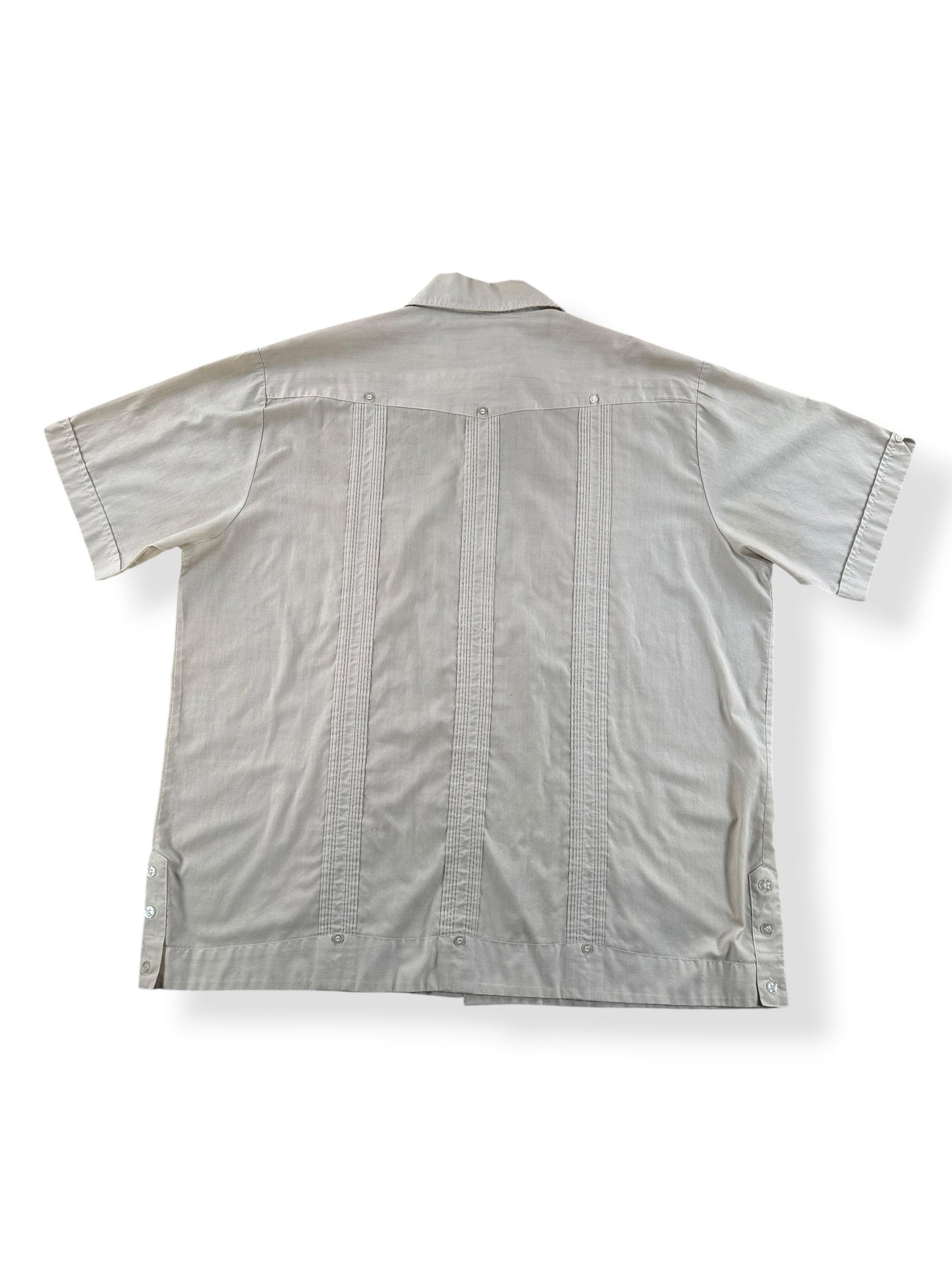 Back of Vintage Haband Guayabera Shirt SZ XL