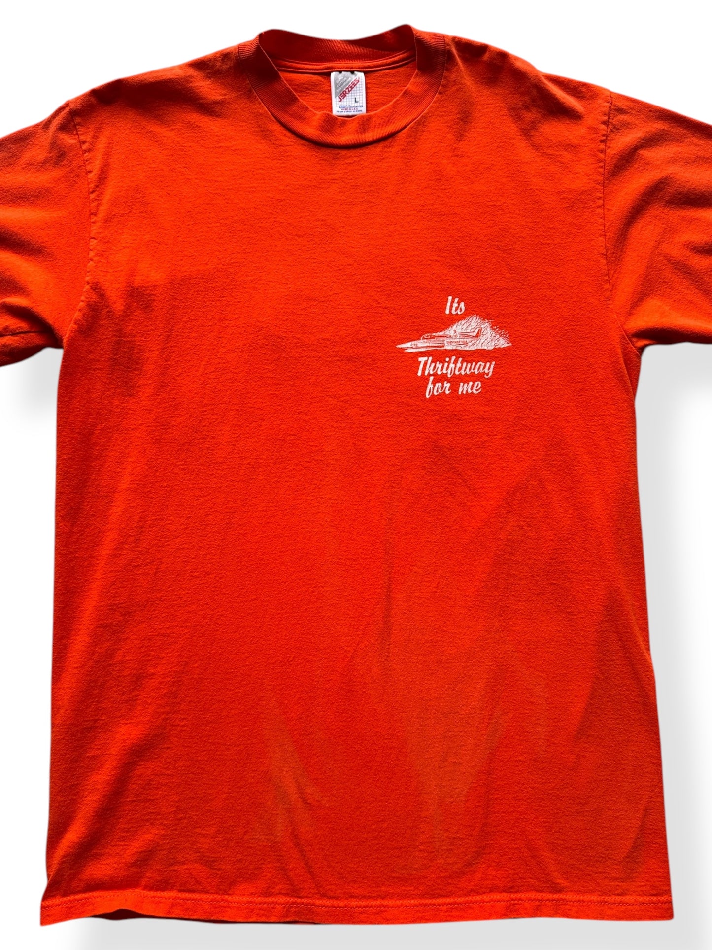 Front Graphic of Vintage Miss Thriftway Tee SZ L