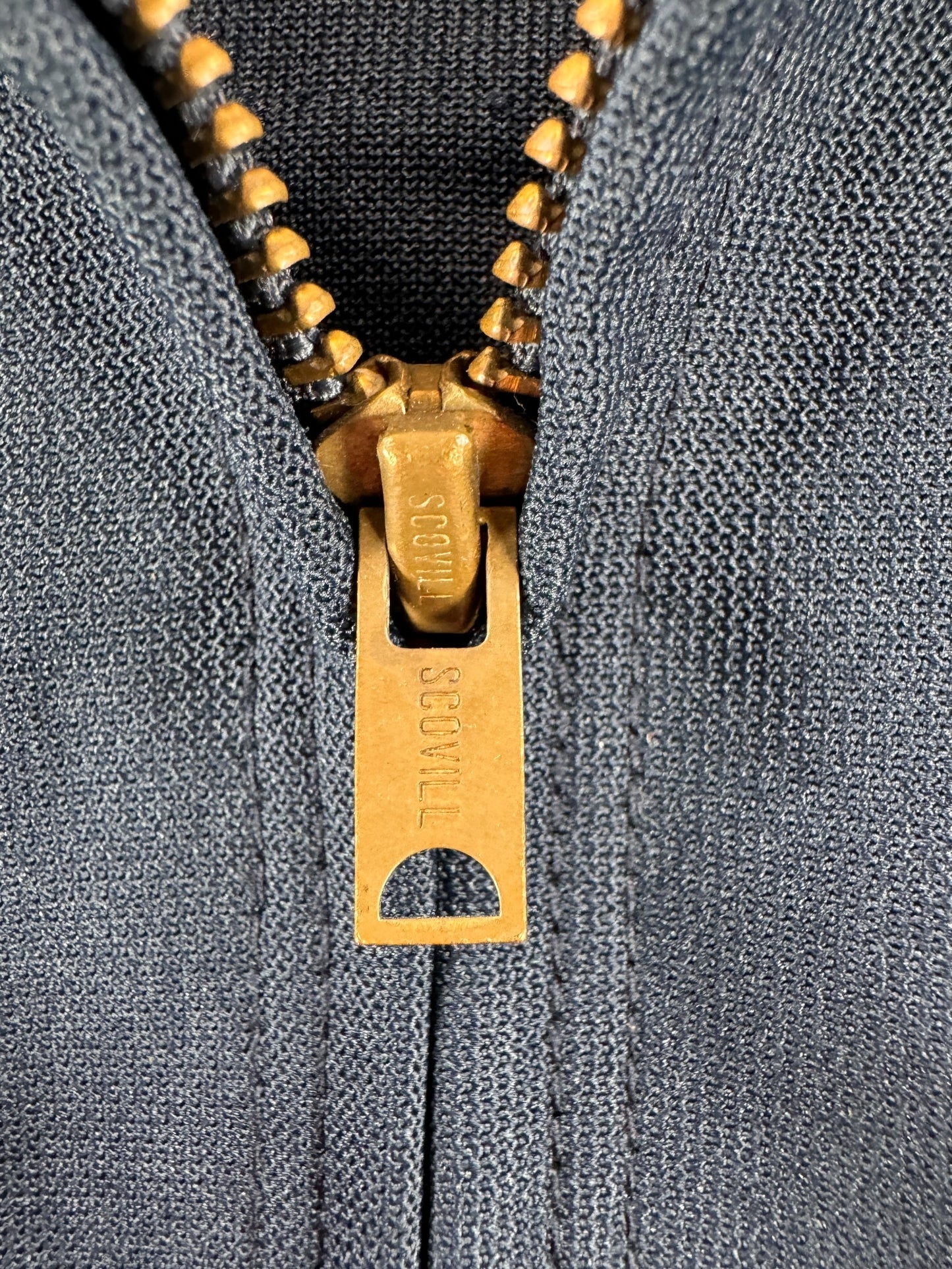 Zipper On Vintage Wrangler Gas Station Jacket SZ 40