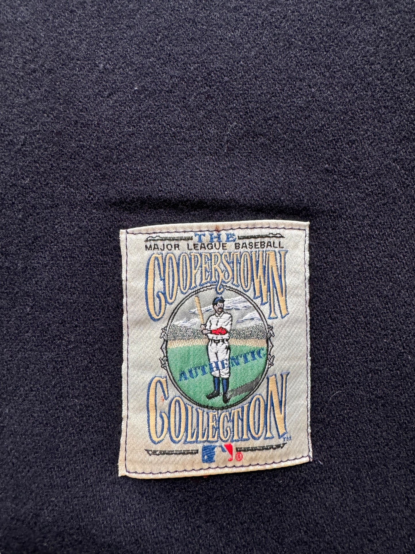 Label on Ebbets Field X Toon Town Wool Jersey SZ XXL