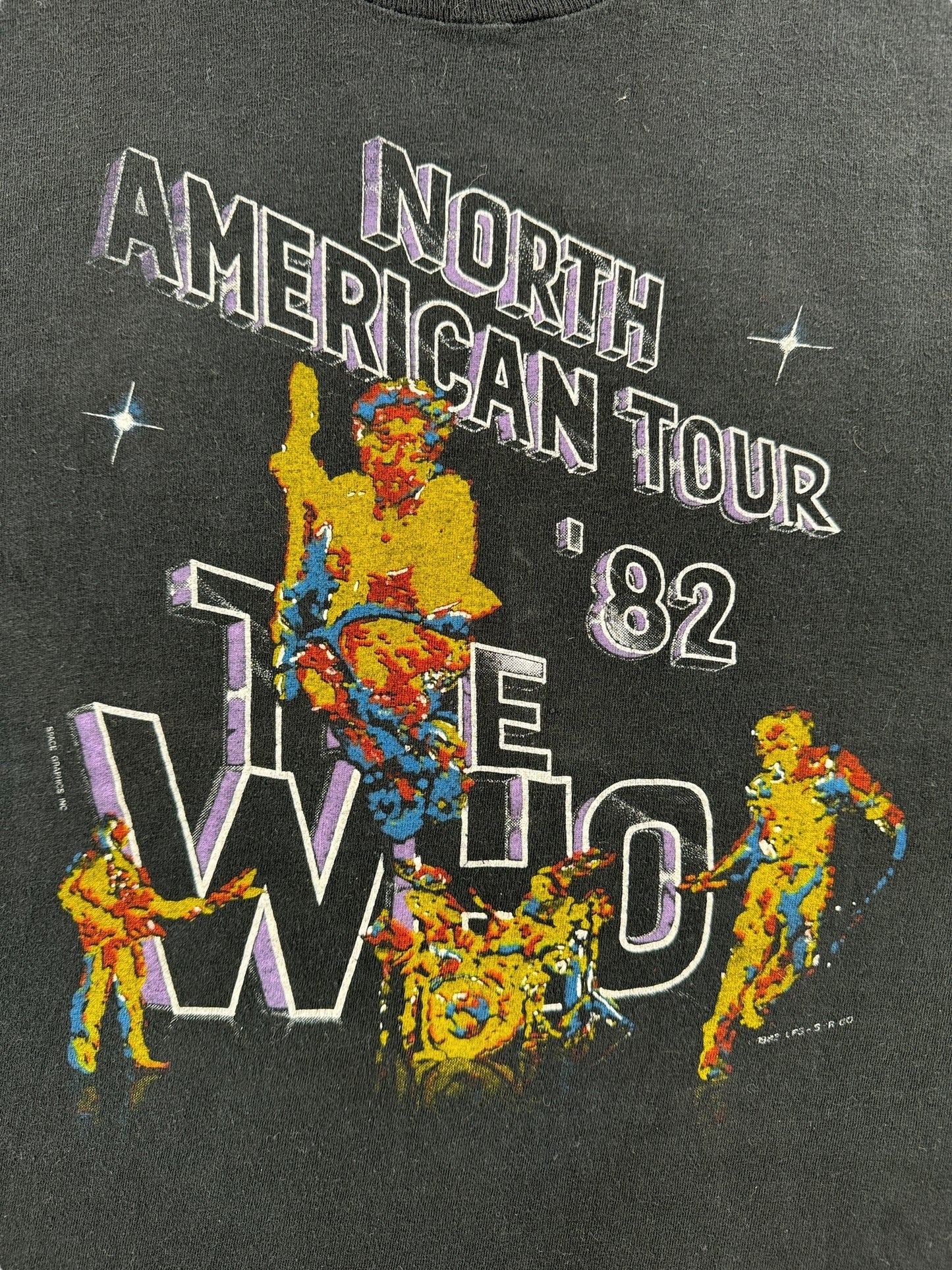 Front Graphic of Vintage '82 The Who Tee SZ S