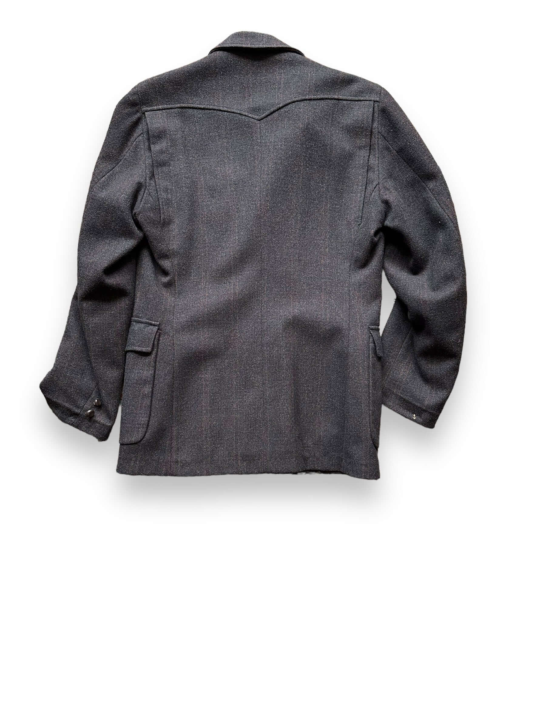 Rear View of Vintage Field & Stream Wool Jacket SZ 36 | Vintage Wool Jacket Seattle  | Seattle Vintage Clothing