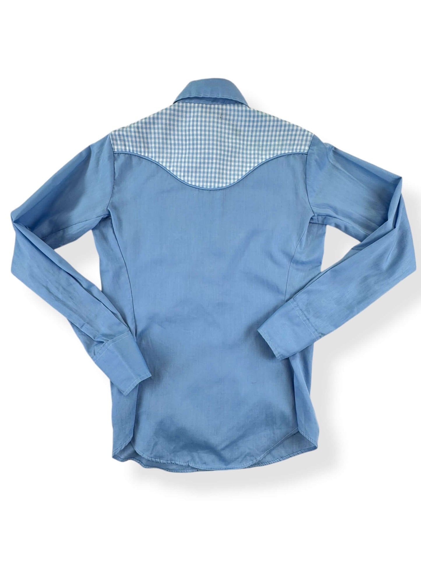 Back view of 1980s Panhandle Slim Ladies Pearl Snap M
