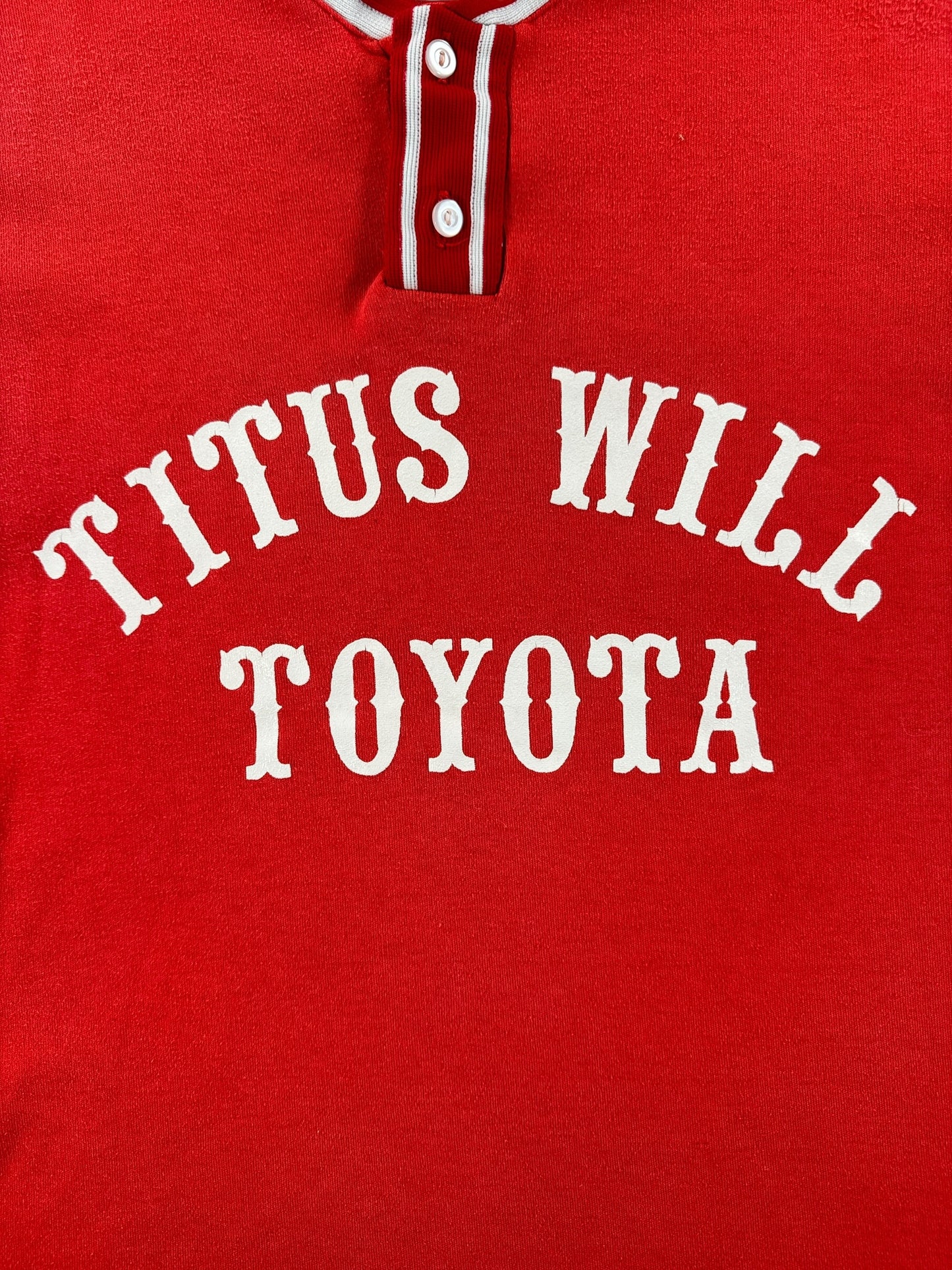 Front Graphic of Vintage Titus Will Toyota Jersey SZ S