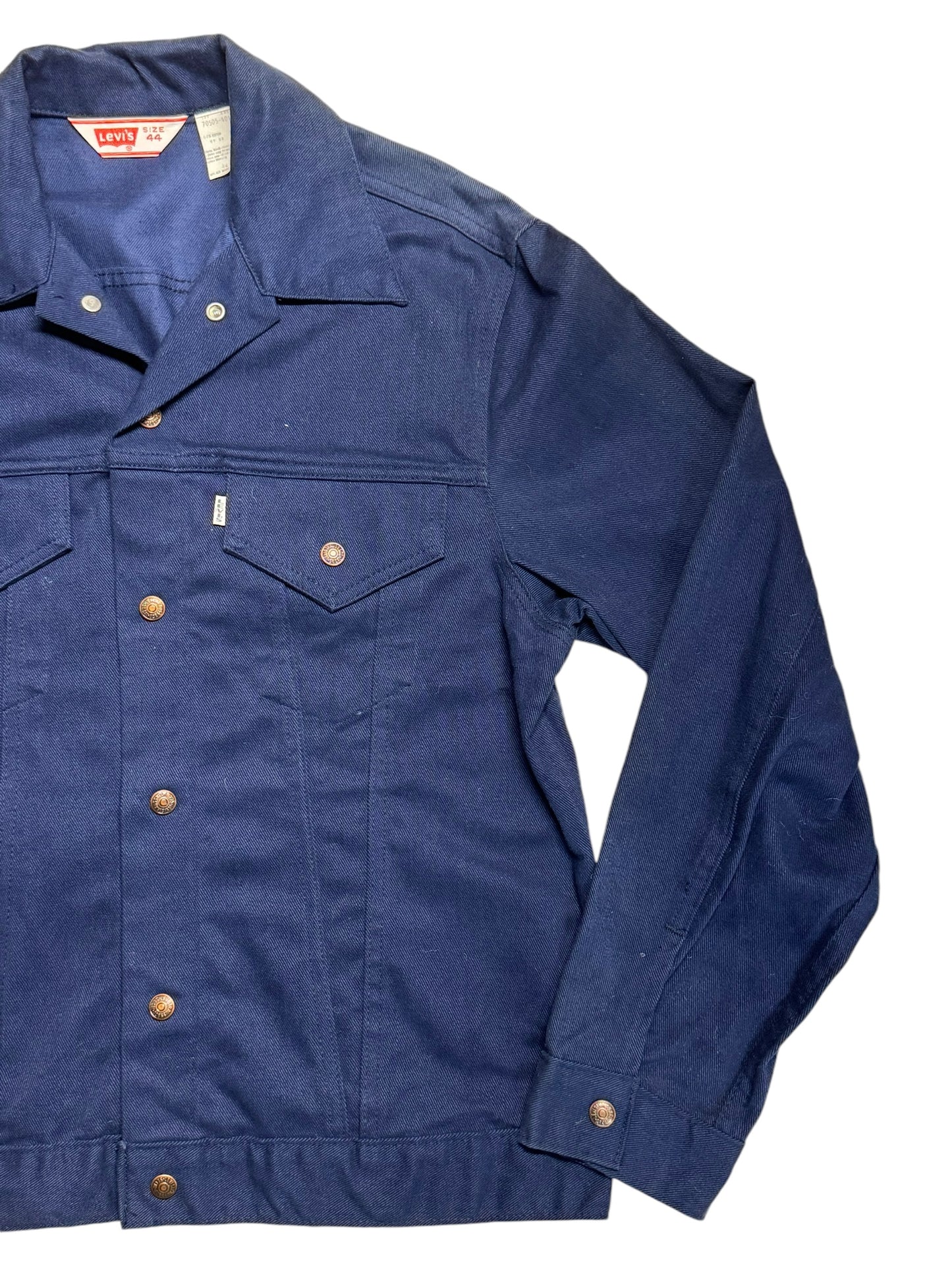 Left side view of 1970s Levi's Big E Moleskin Jacket L