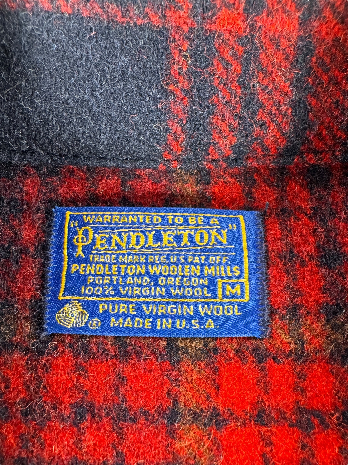 Tag on Vintage Pendleton Wool Jacket SZ M