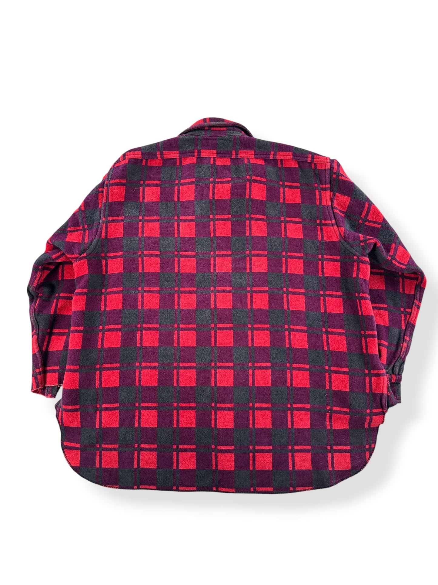 Back of Vintage Champion Cotton Camp Blanket Chopper Flannel SZ 17 1/2 (Fits L)