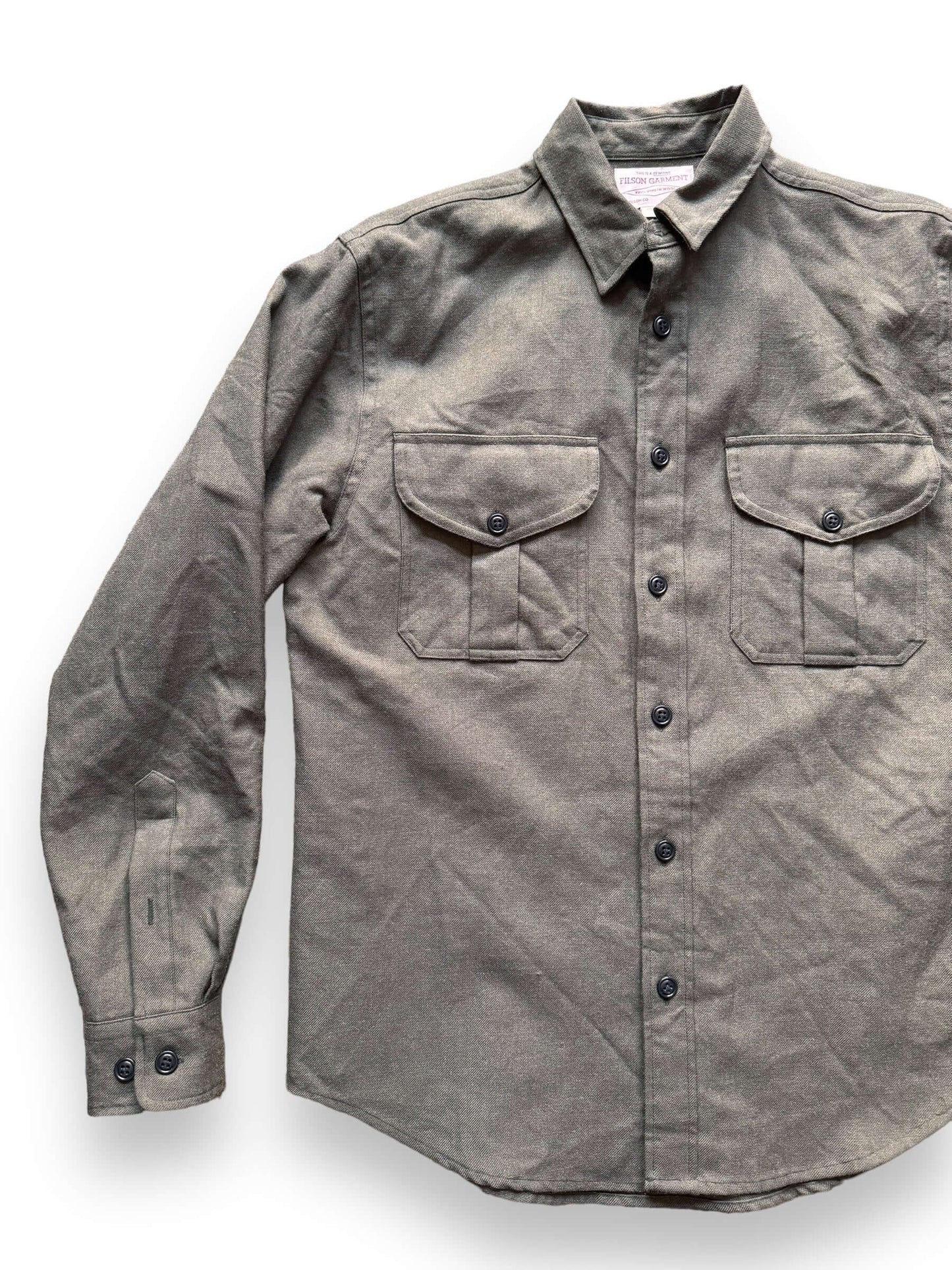 front right of Filson Northwest Wool Shirt SZ M