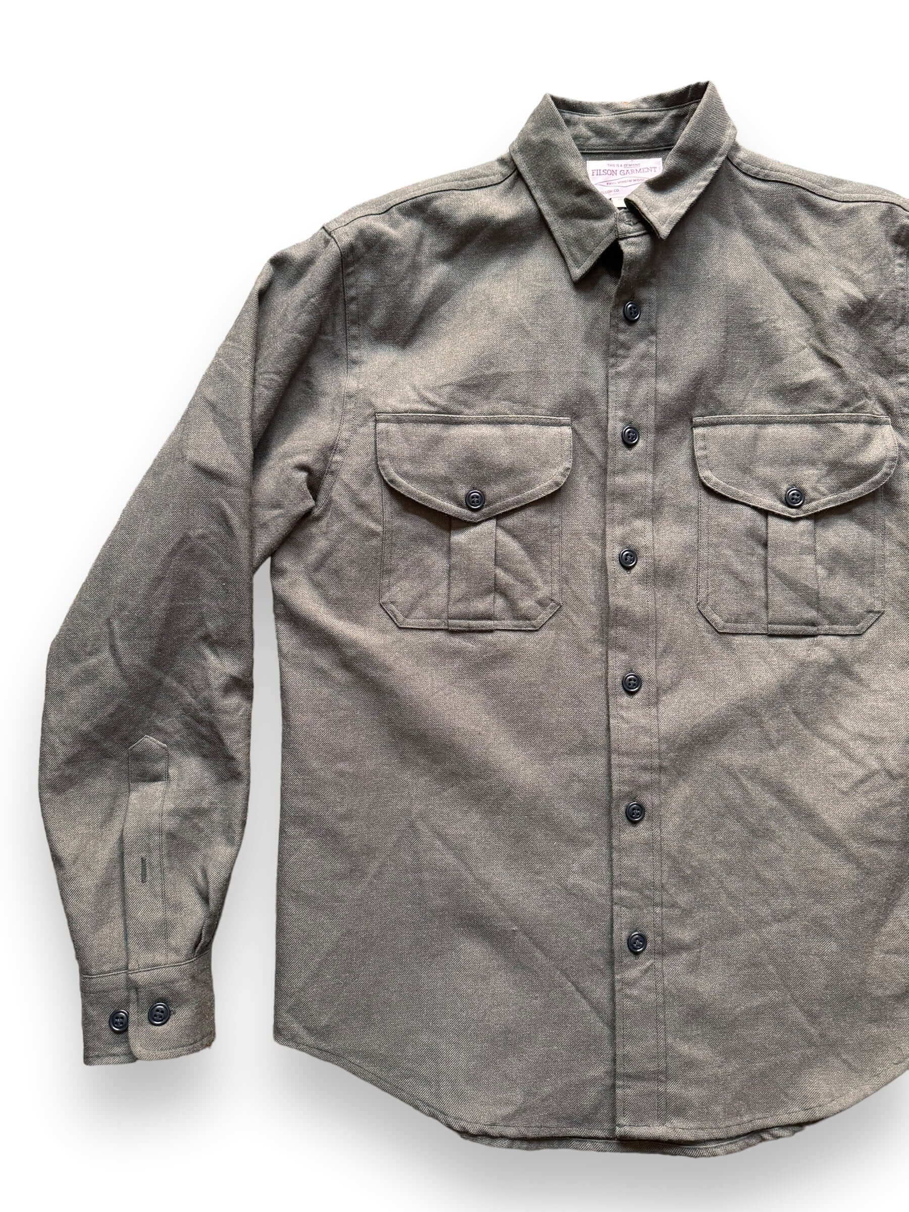 front right of Filson Northwest Wool Shirt SZ M