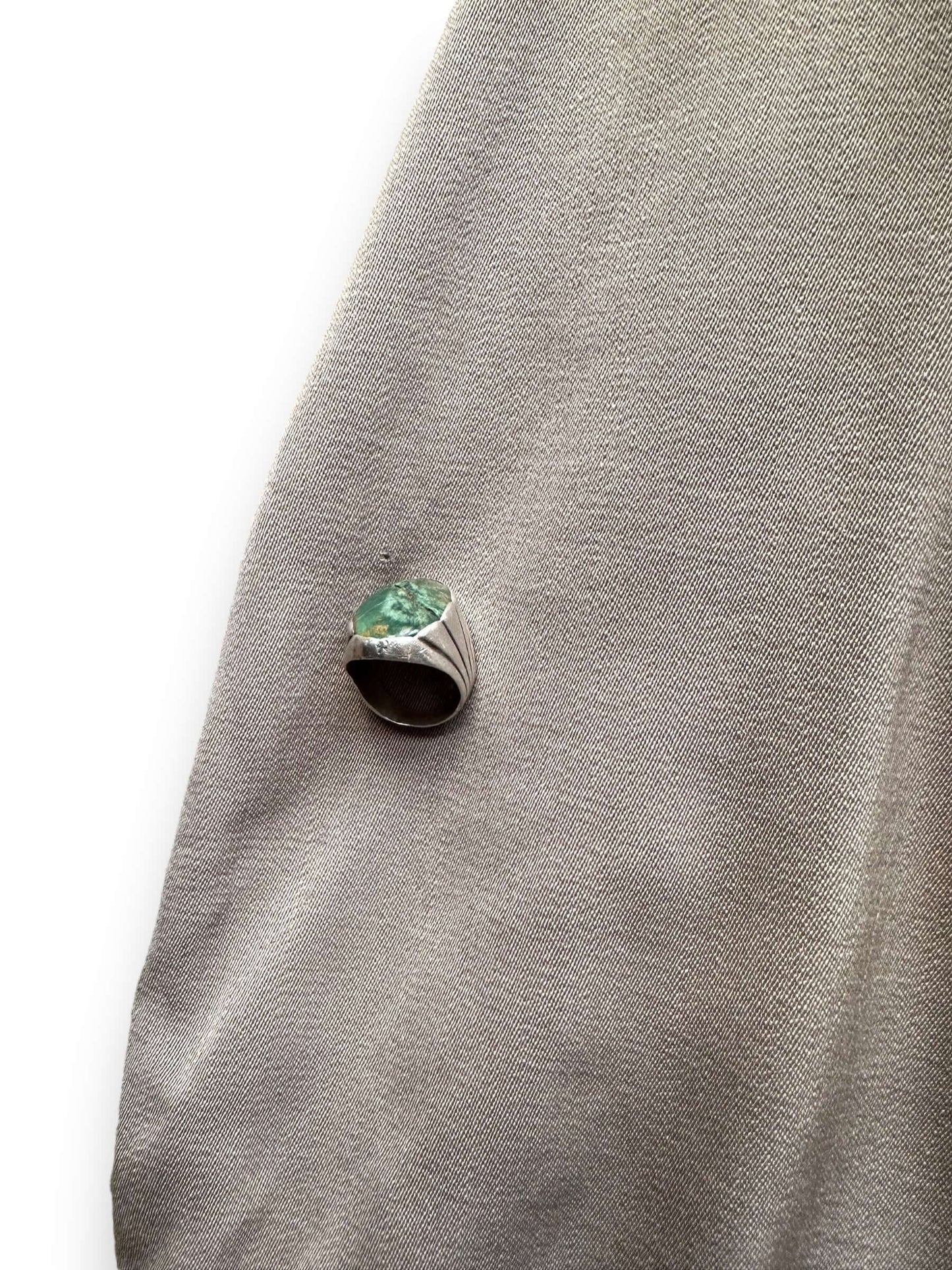 Small Hole on Right Sleeve of Vintage Pendleton Gabardine Jacket SZ L | Vintage Workwear Seattle | Seattle Vintage Clothing