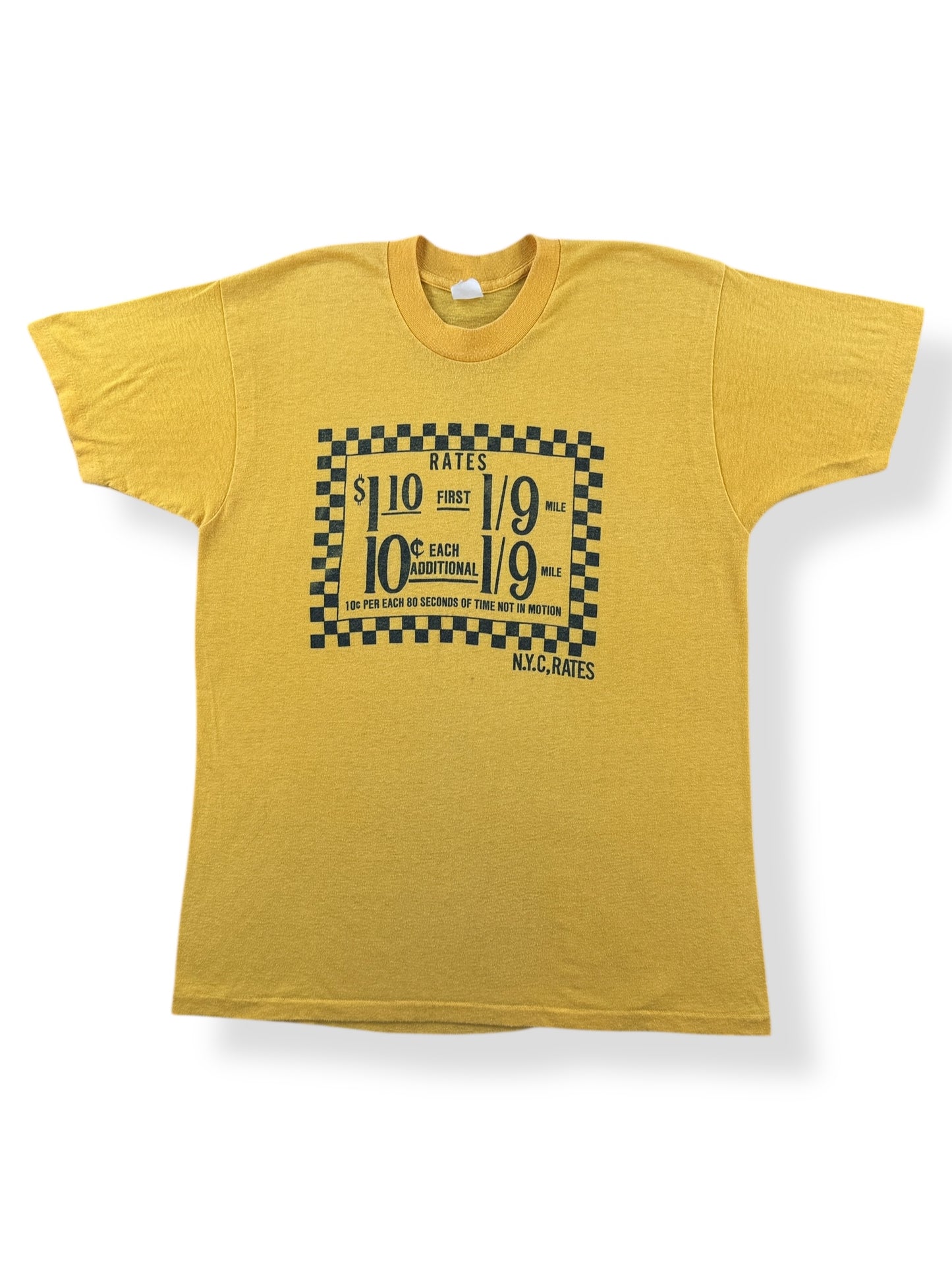 Front of Vintage Taxi Fare Tee SZ M