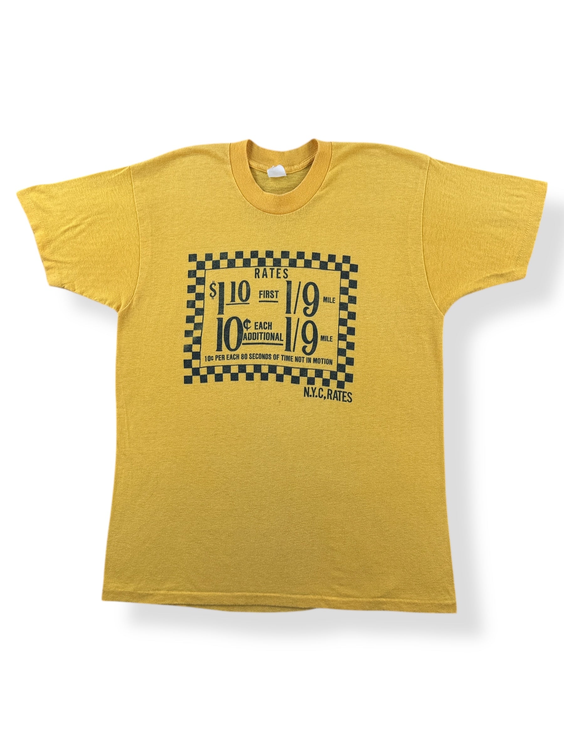 Front of Vintage Taxi Fare Tee SZ M