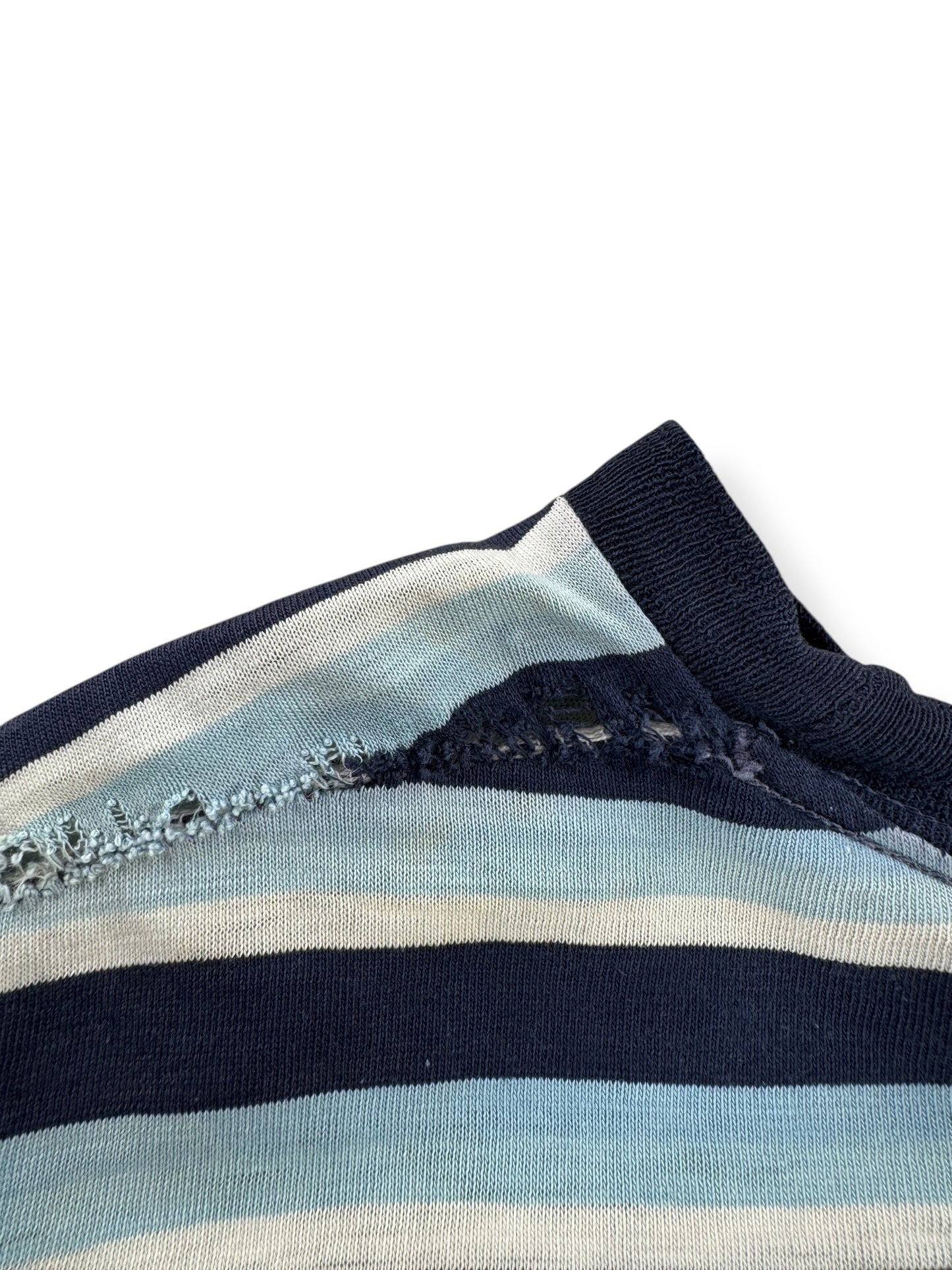 Hole on Vintage Lazy Day Stripey Long Sleeve Tee SZ M