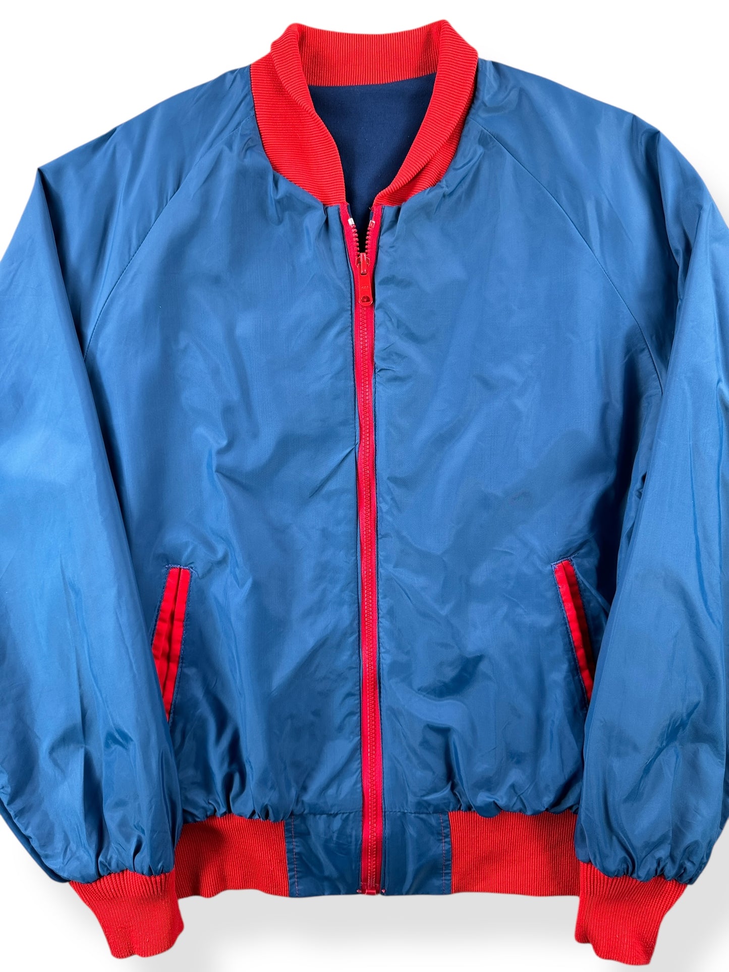 Front Close Up of Vintage Reversible Pacific Trail Windbreaker SZ M