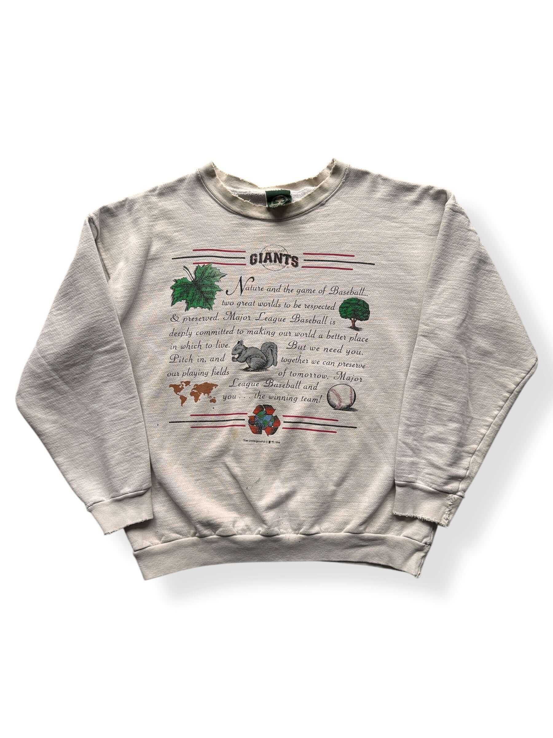 Front of Vintage SF Giants Thrashy Crewneck SZ XL
