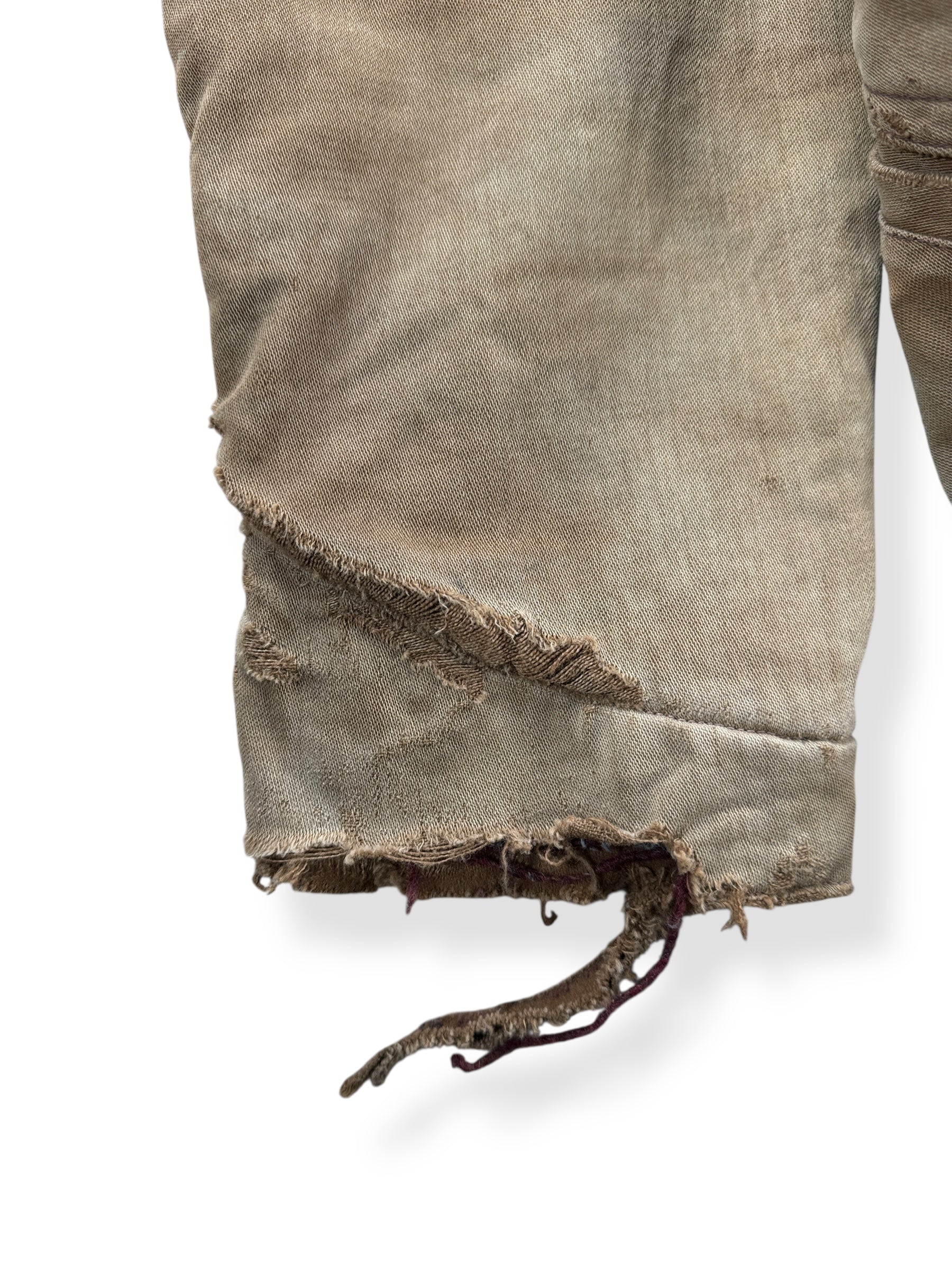 Cuff on Vintage 40s Era Blanket Lined Work Jacket SZ S