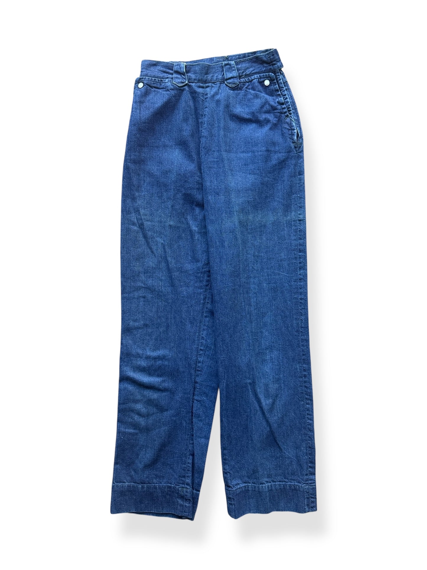 Front of Vintage Denim Lee Frontier Lady Side Zips W24