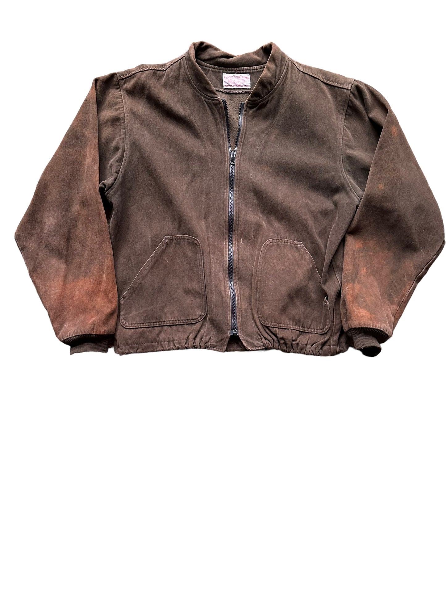 Front View of Filson Moleskin Brown Liner SZ XL |  Filson Bargain Outlet Seattle | Barn Owl Vintage