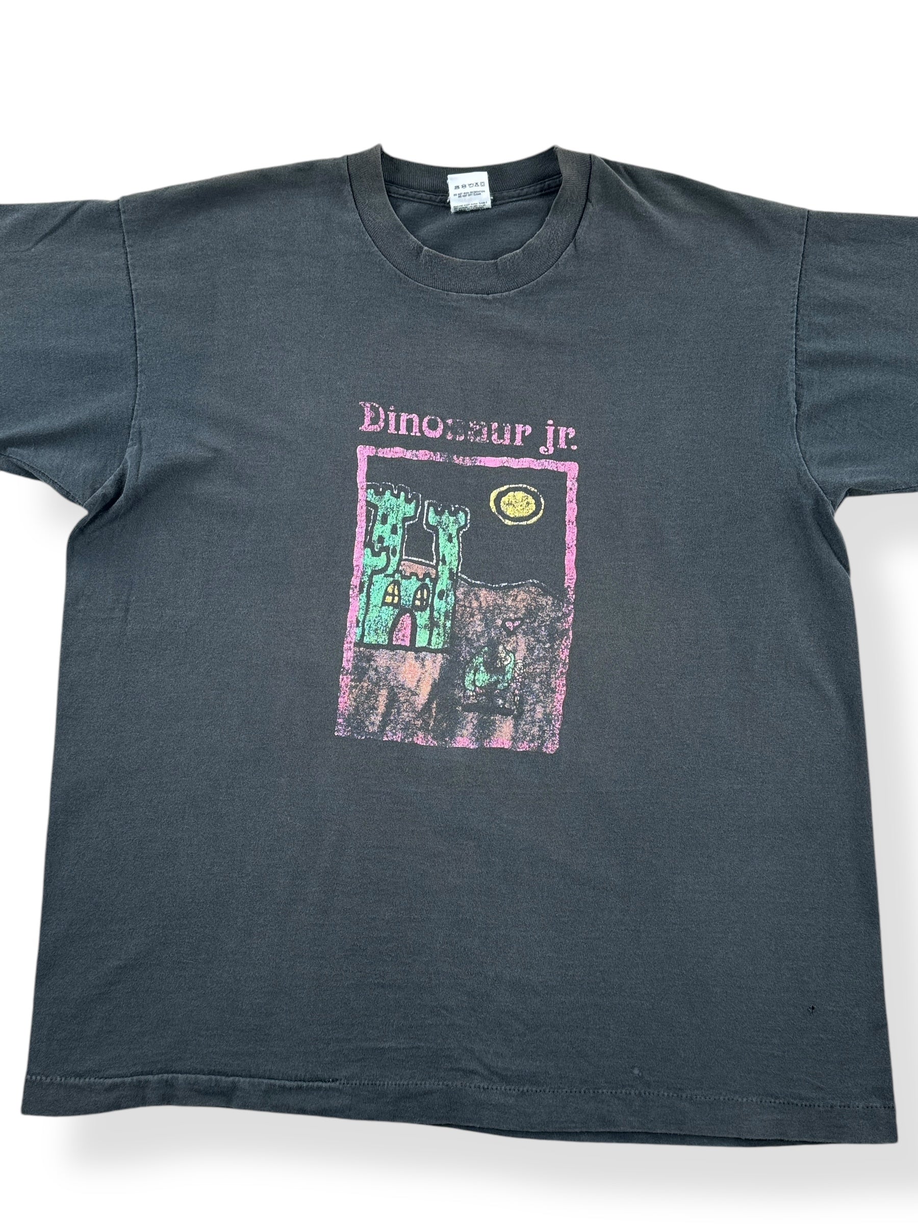 Front Close Up of Vintage Dinosaur Jr Little Fury Things Tee SZ XL