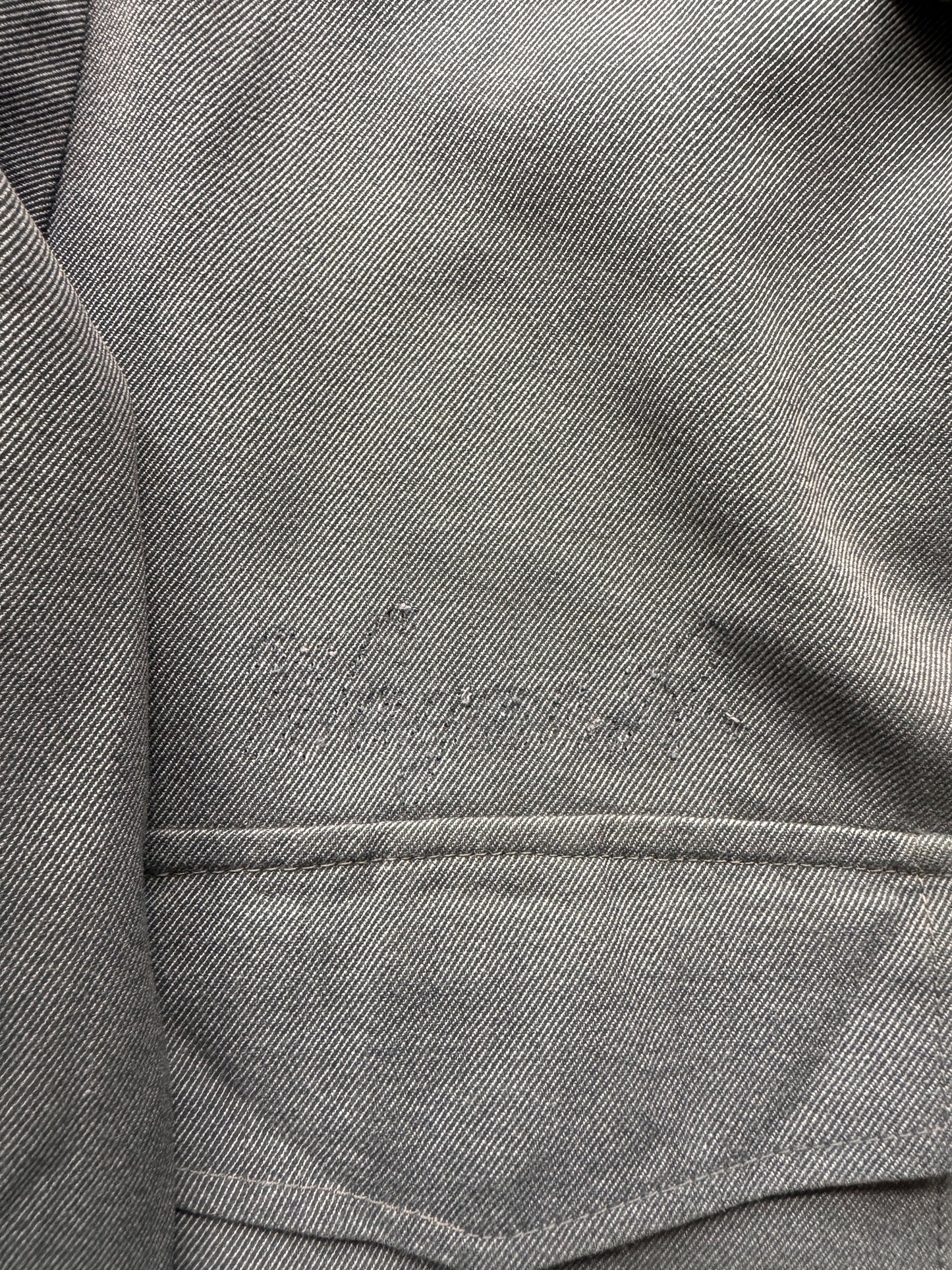 Ghost Embroidery on Vintage Days Ranger Gabcord Gabardine Work Jacket SZ 40