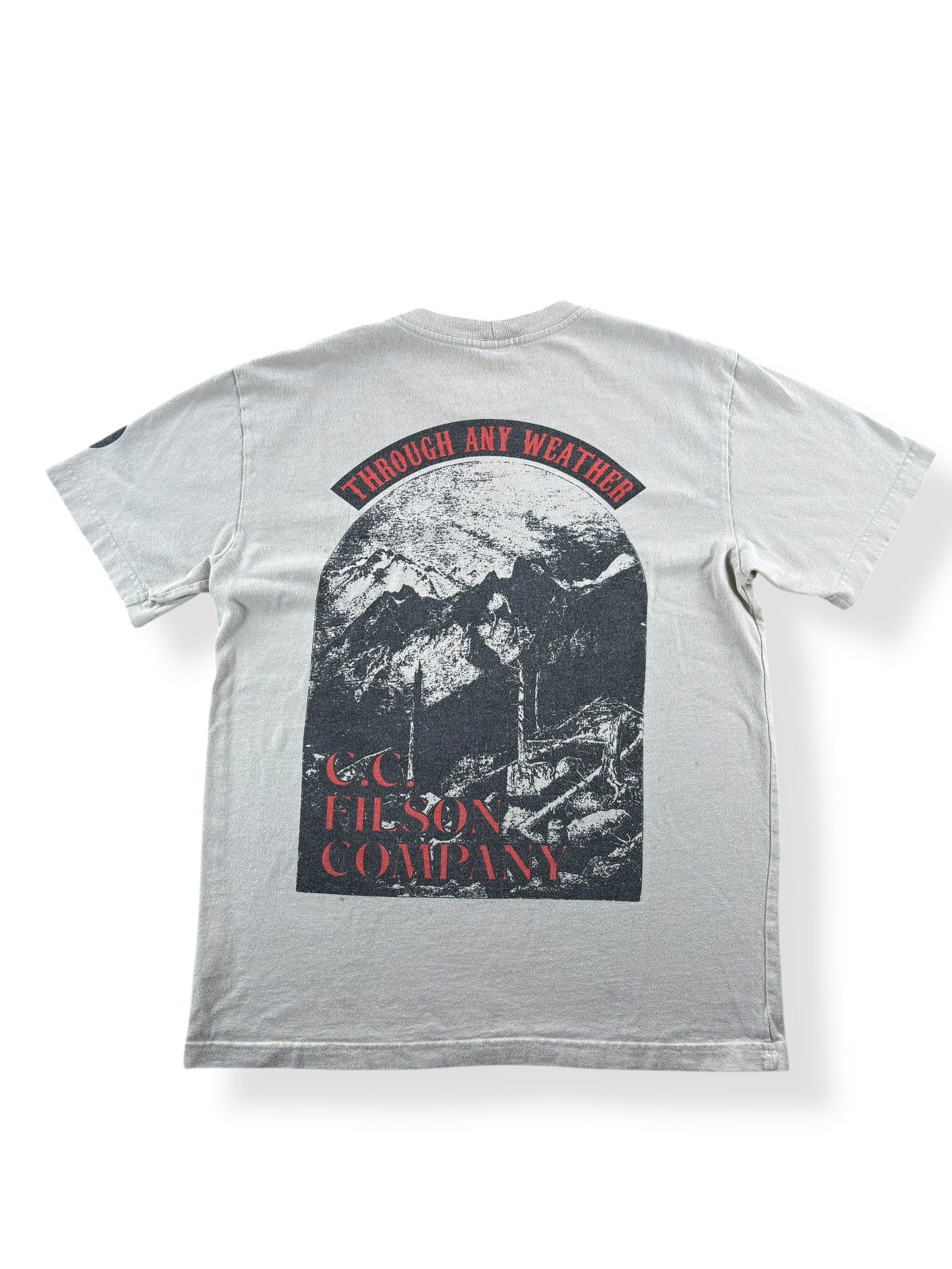 Back of Modern Filson Through Any Weather Tee SZ M