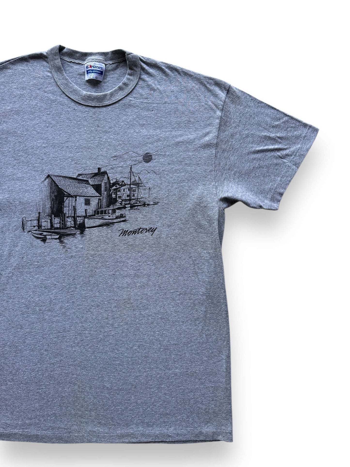 front left of Vintage Monterey California Wharf Tee SZ L