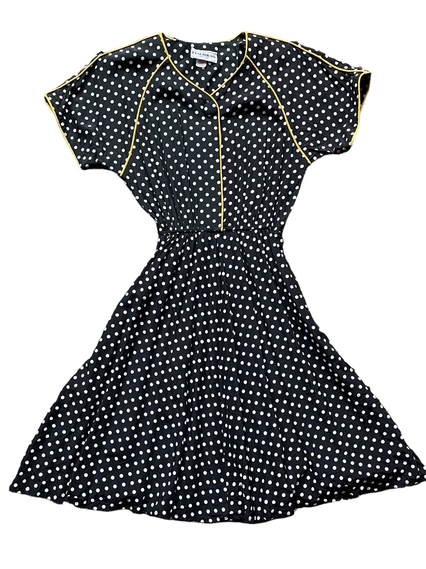 Vintage 80s Does 40s Polka Dot Dress SZ M-L | Barn Owl Vintage Dresses The Barn Owl Vintage Goods Vintage 80s Does 40s Polka Dot Dress SZ M-L | Barn Owl Vintage Dresses The Barn Owl Vintage Goods