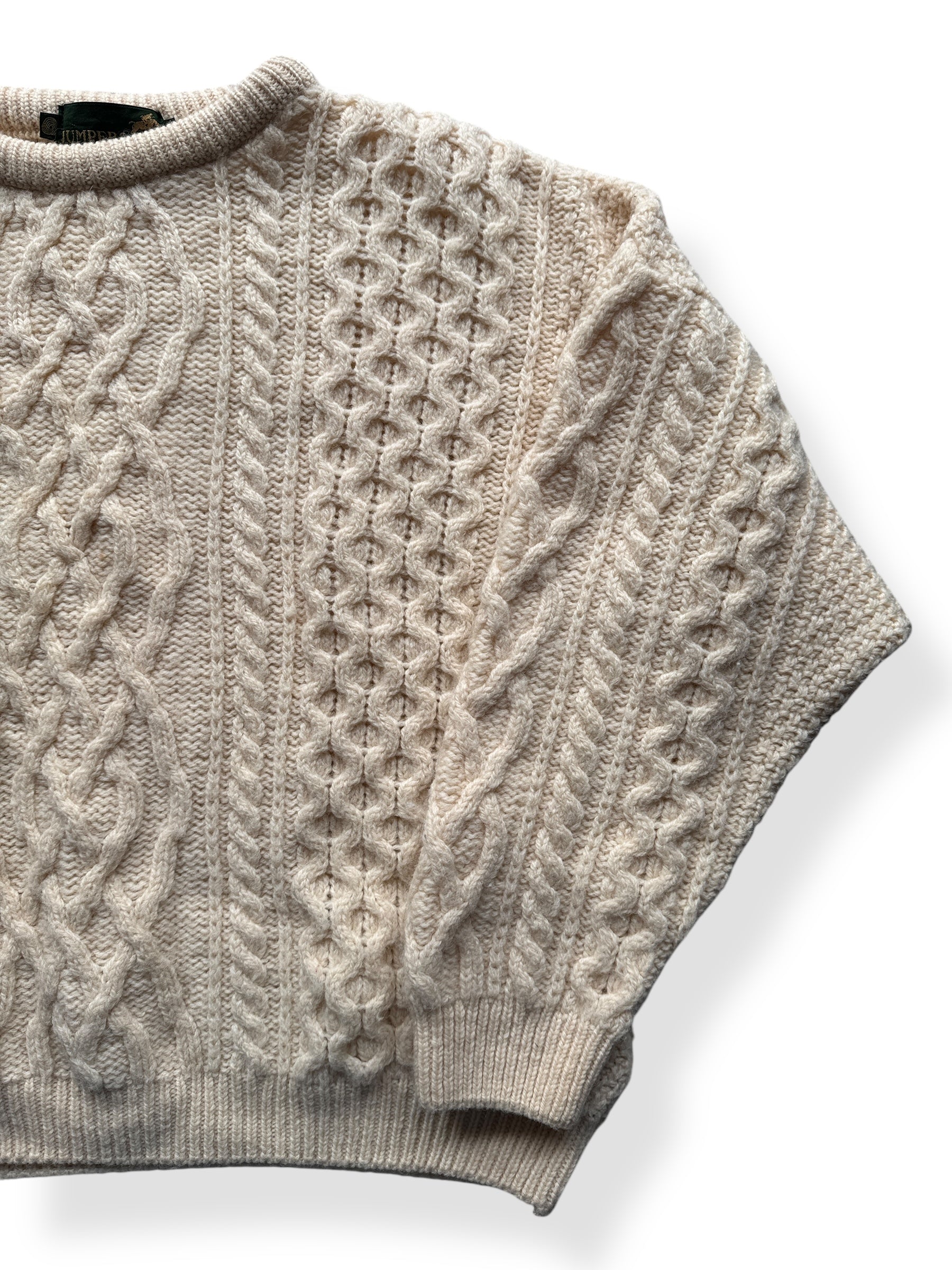 Front Left of Jumpers Wool Irish Fisherman Sweater SZ XL