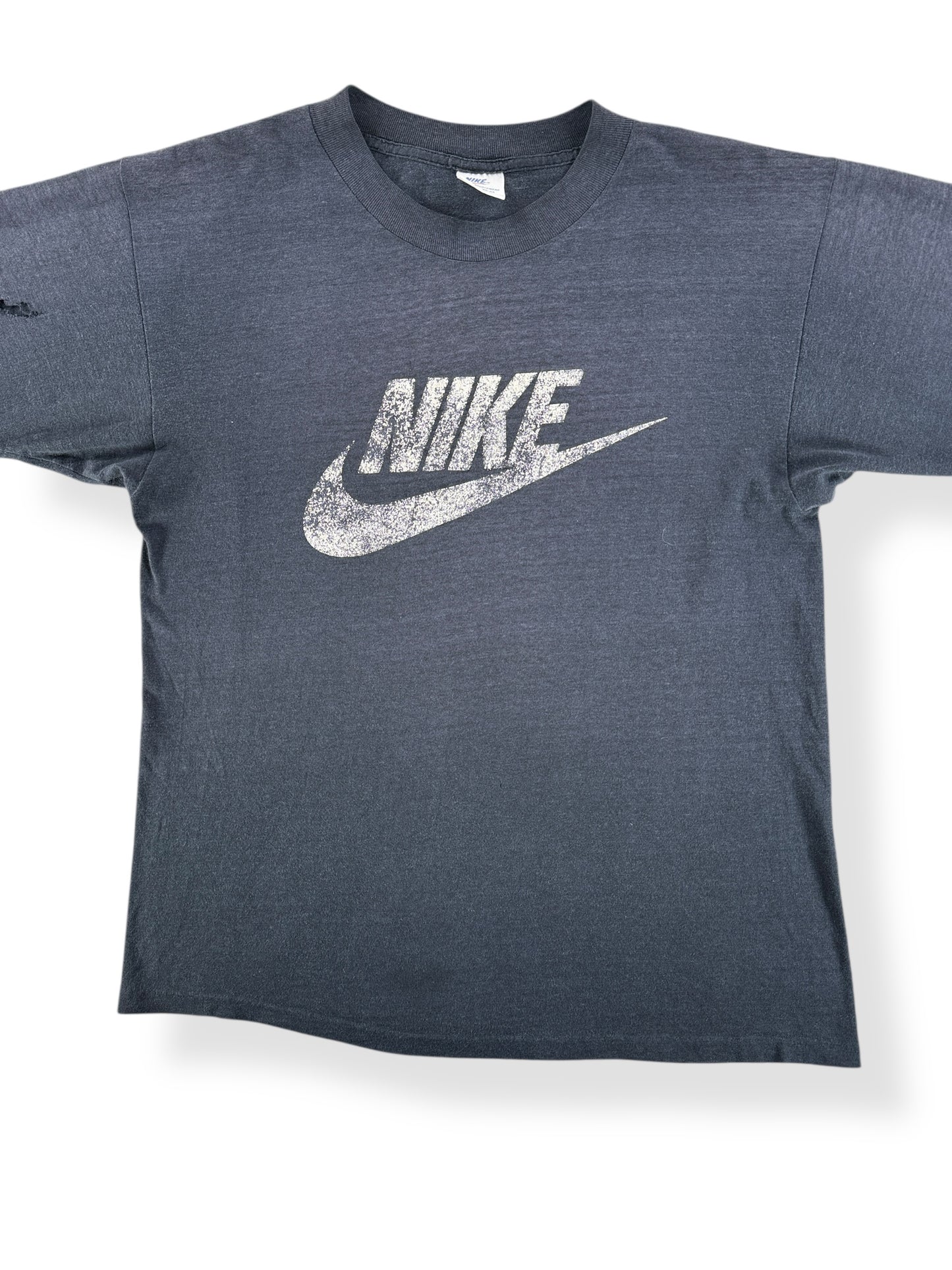 Front Close Up of Vintage Nike Single Stitch Shredder Tee SZ M