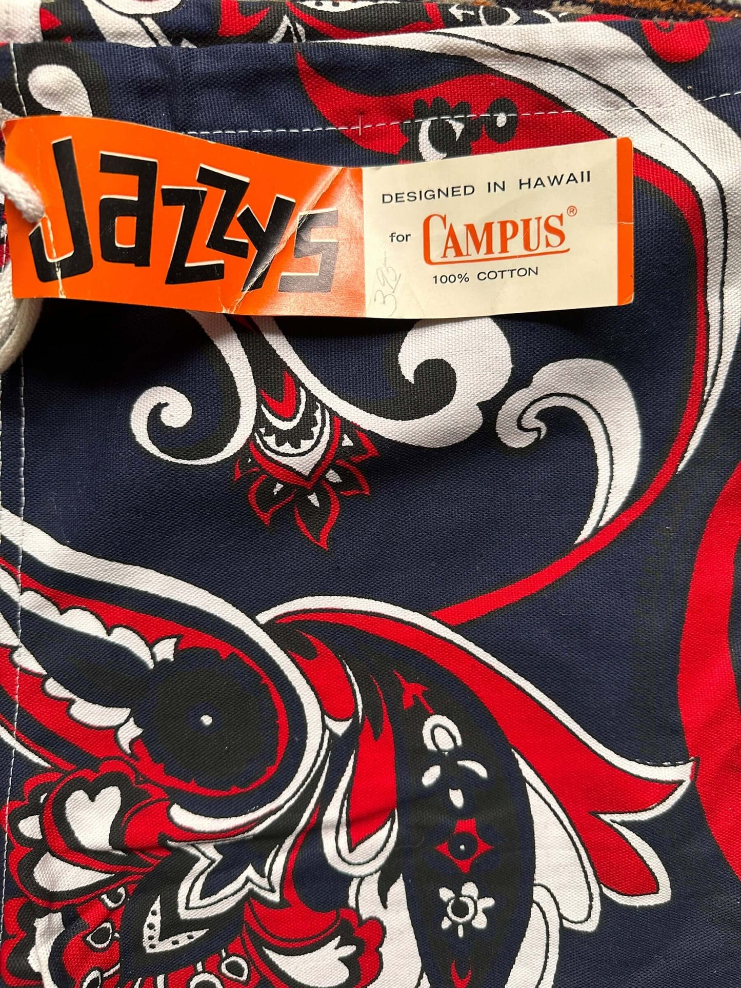 Tag Rear View on New Old Stock Jazzy's By Campus Bathing Suit SZ S | Barn Owl Vintage Seattle | Vintage Bathing Suit Seattle