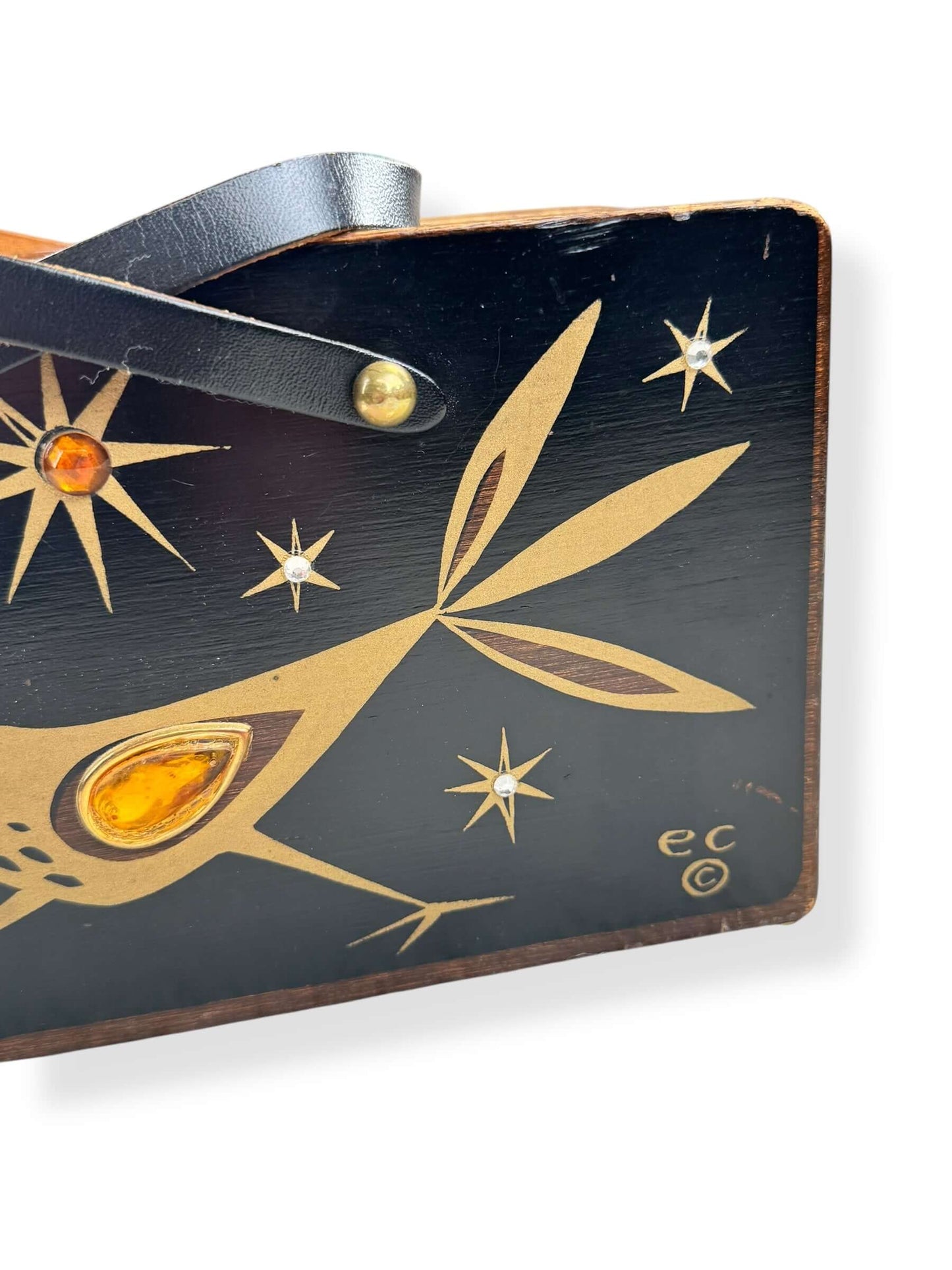 Copyright view of 1964 Enid Collins Paisano Roadrunner Box Purse