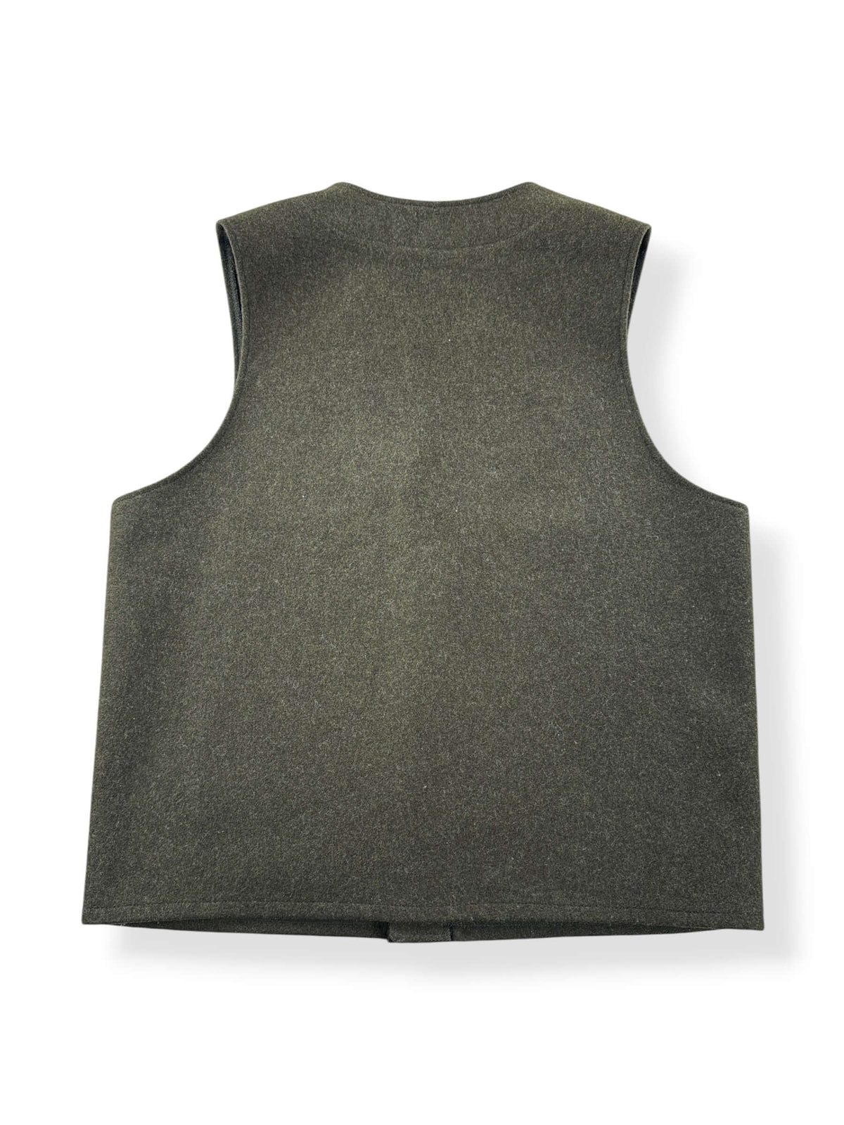 Back of Vintage Filson Forest Green Mackinaw Wool Vest SZ 42
