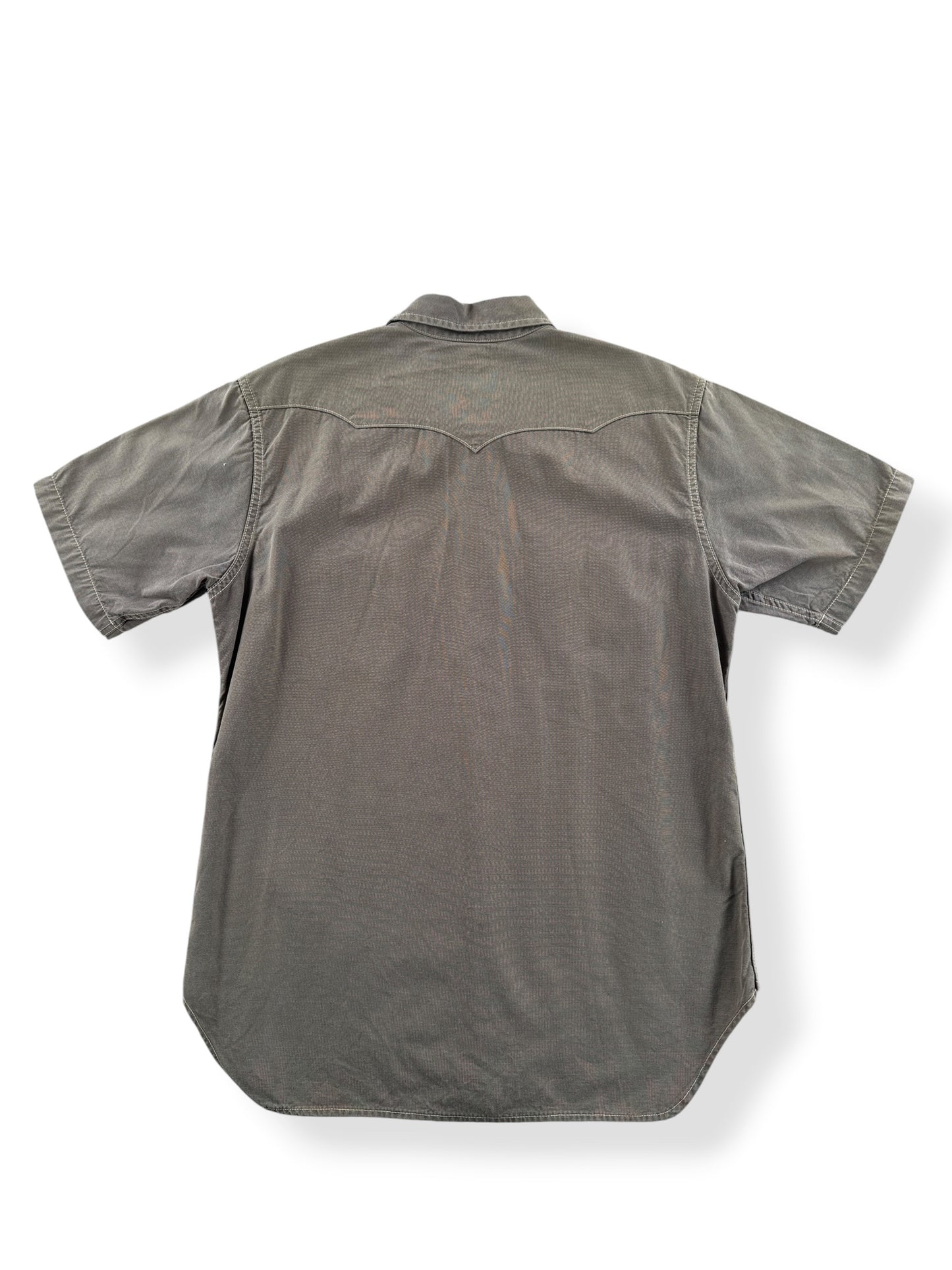 Back of Real McCoys Pearl Snap Short Sleeve Shirt SZ 16