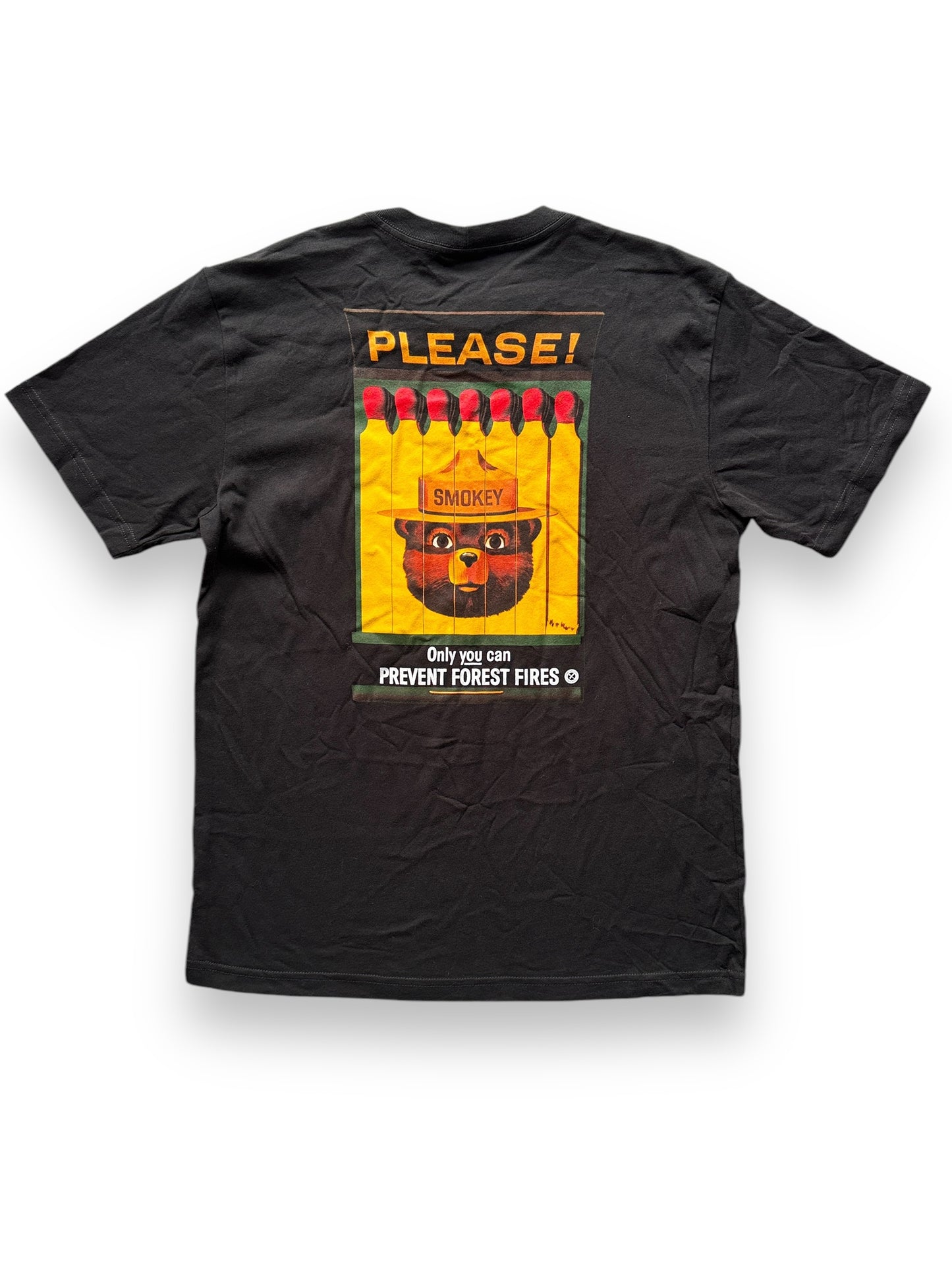 back of NWT Filson Smokey the Bear 75th Anniversary Tee SZ M