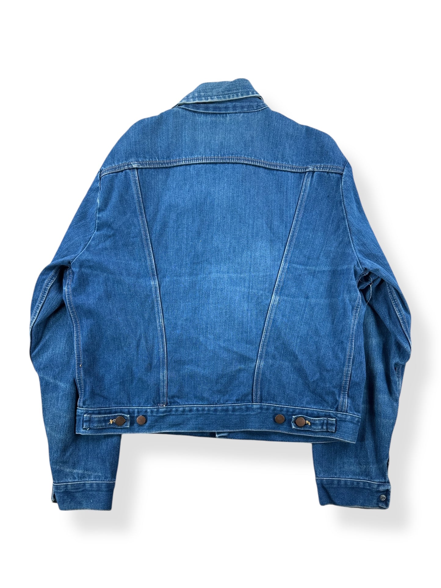 Back of Vintage Wrangler 25MJ Denim Jacket SZ 46