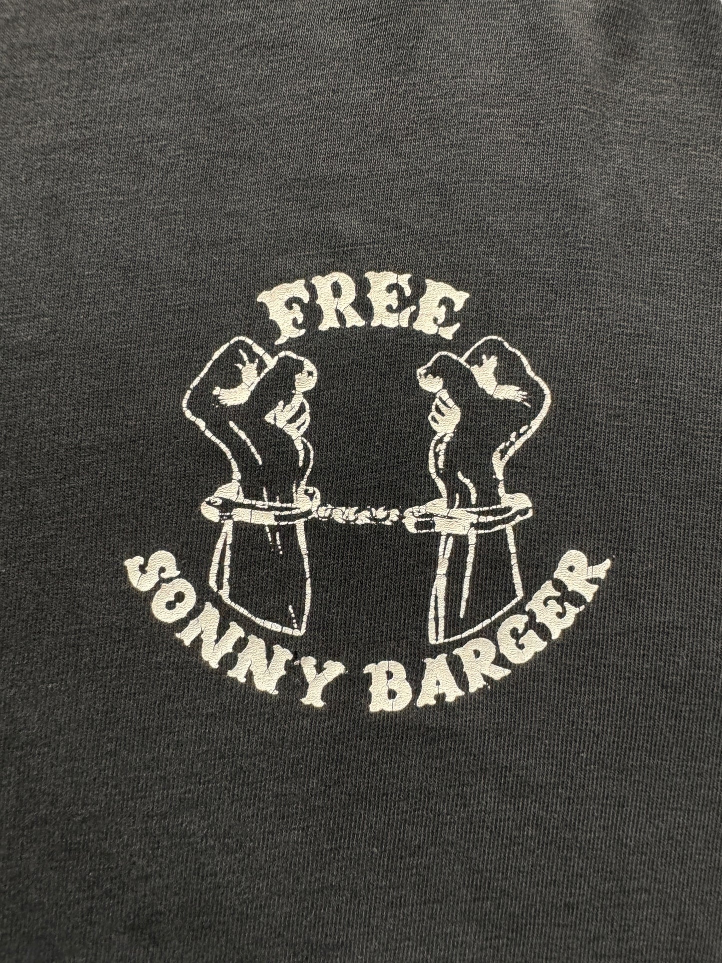 front graphic of Vintage Free Sonny Barger Long Sleeve Tee SZ L