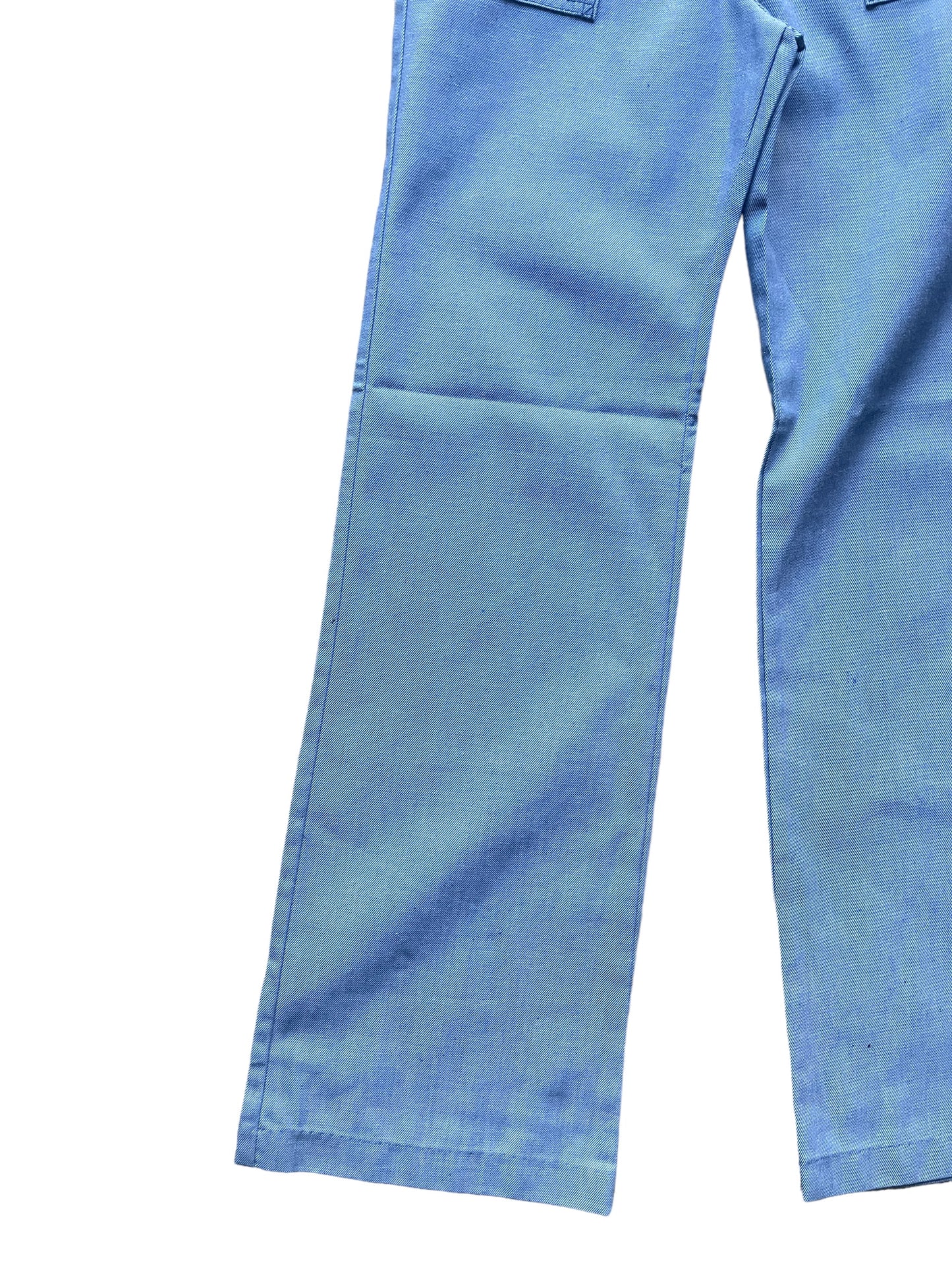 Front right leg view of Vintage 1970s Deadstock Levi's Wide Leg Trousers W25 | Barn Owl Vintage Seattle | Vintage Denim