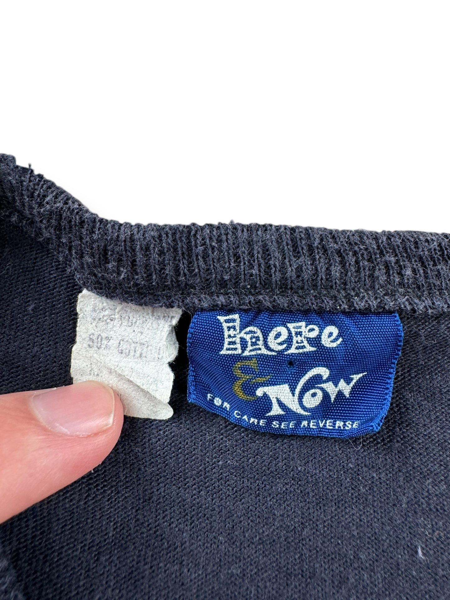 Tag on Close Up of Vintage 70s Cher LS Tee SZ XS