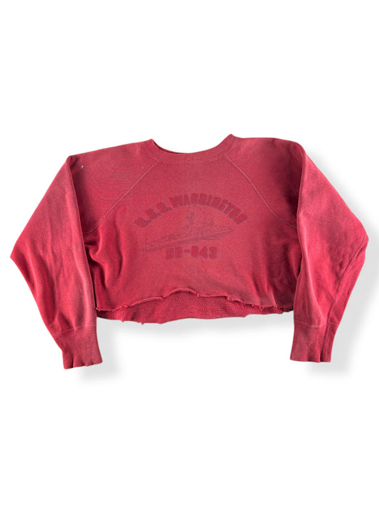 Front of Vintage USS Warrington Chopper Sweatshirt SZ L