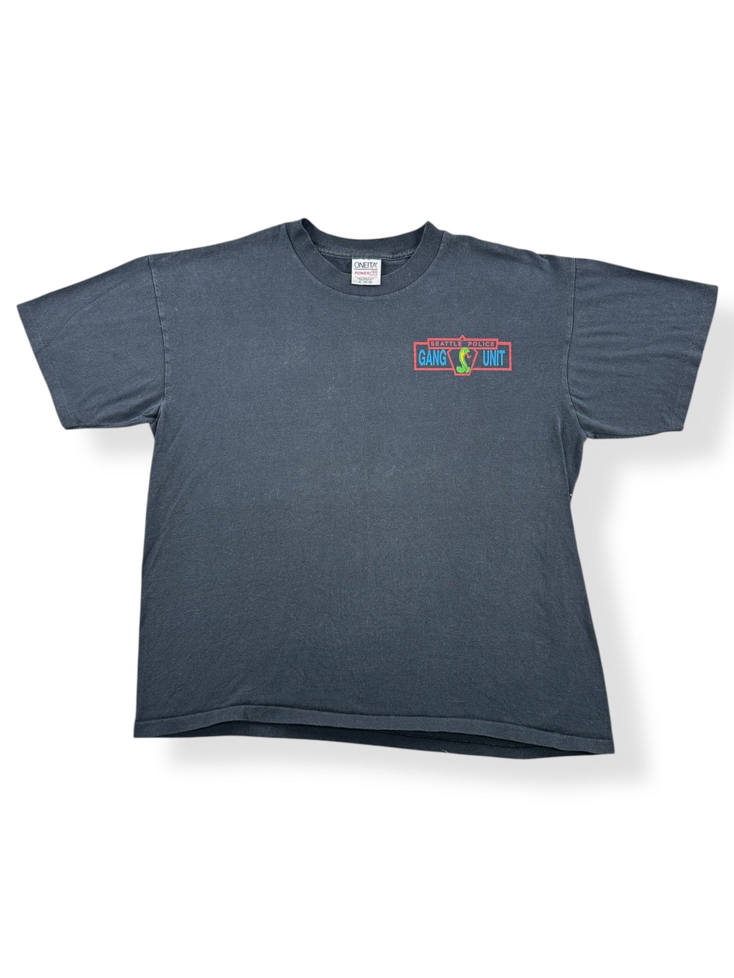 Front of Vintage SPD Gang Unit Tee SZ XL